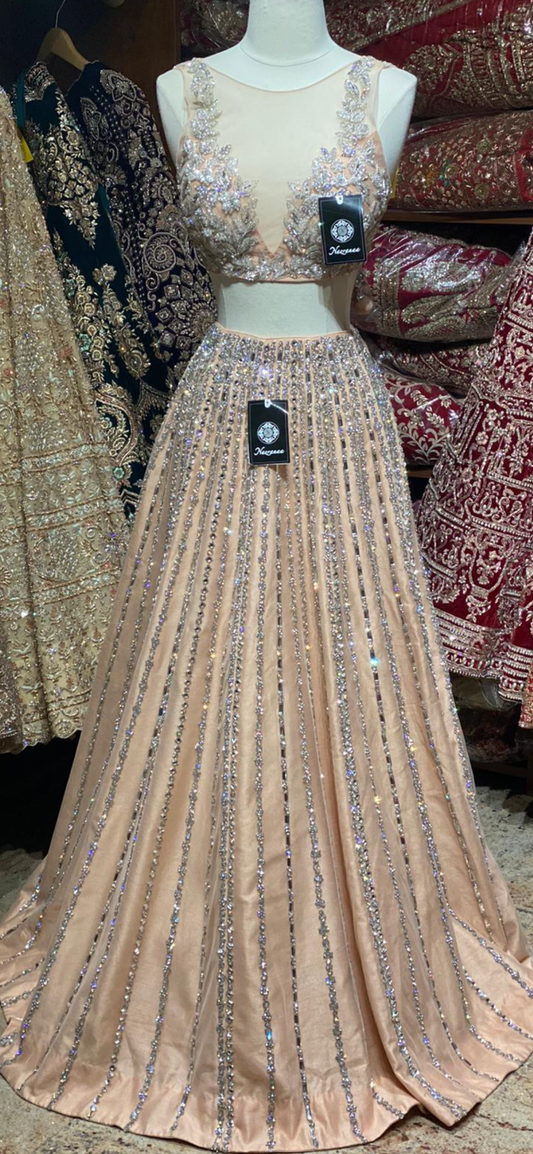 Whispering Peach Party Wear Lehenga PWL-054