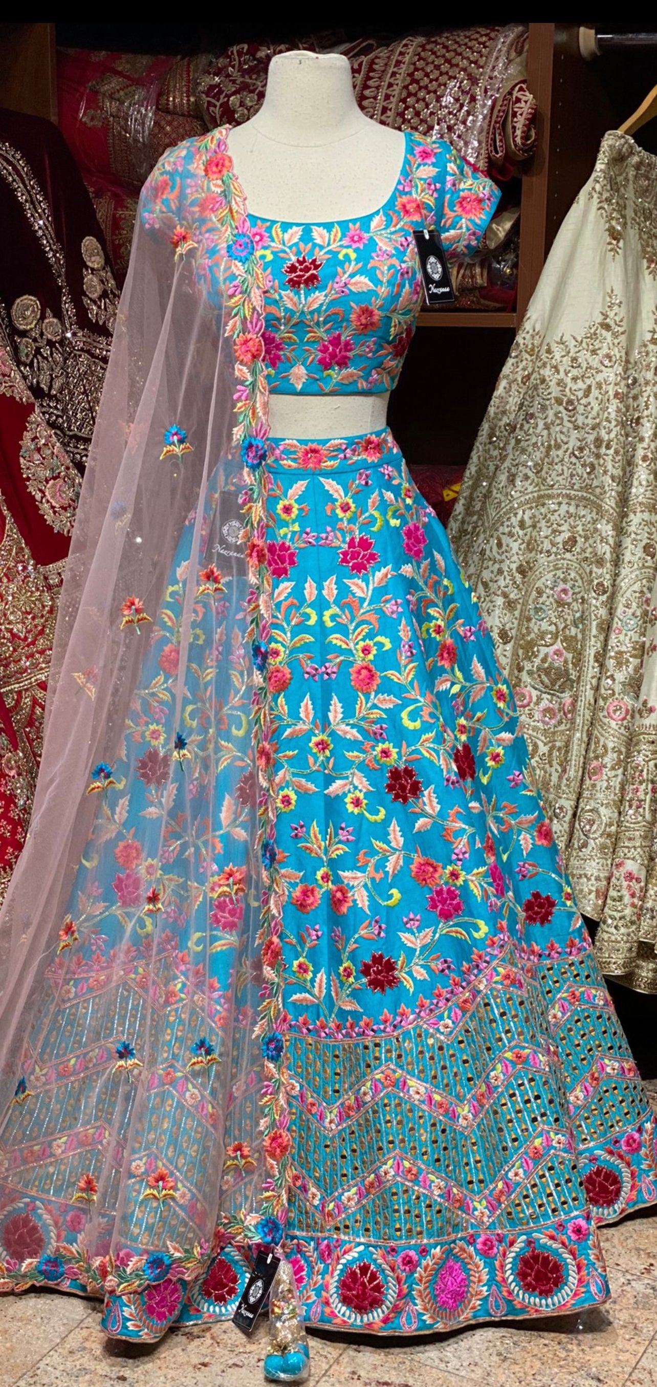 Powder Blue Unmissable Rangaadi Party Wear Collection PWC-042