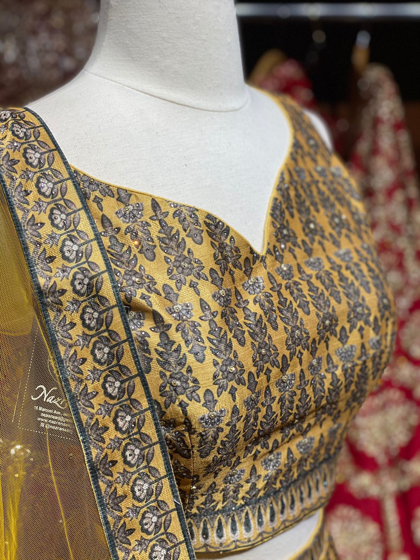 Sunset Yellow Digital Printed New Era Party Wear Collection PWL-209