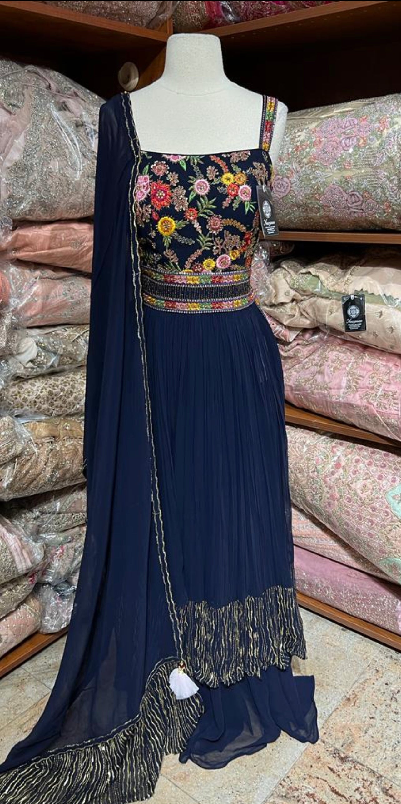 Midnight Blue Anarkali PWA-144