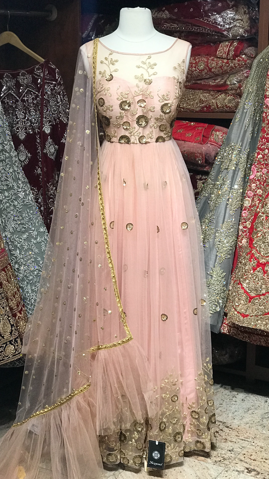 Blush Size 38 Pleated Anarkali