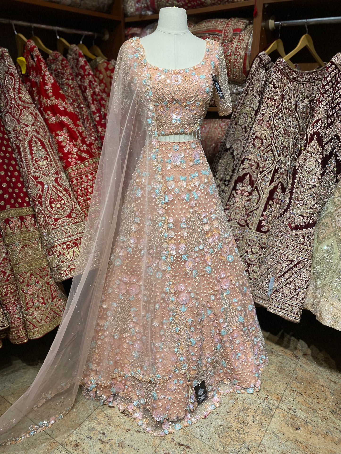 Marvelous Peach New Era Party Wear Collection PWL-480