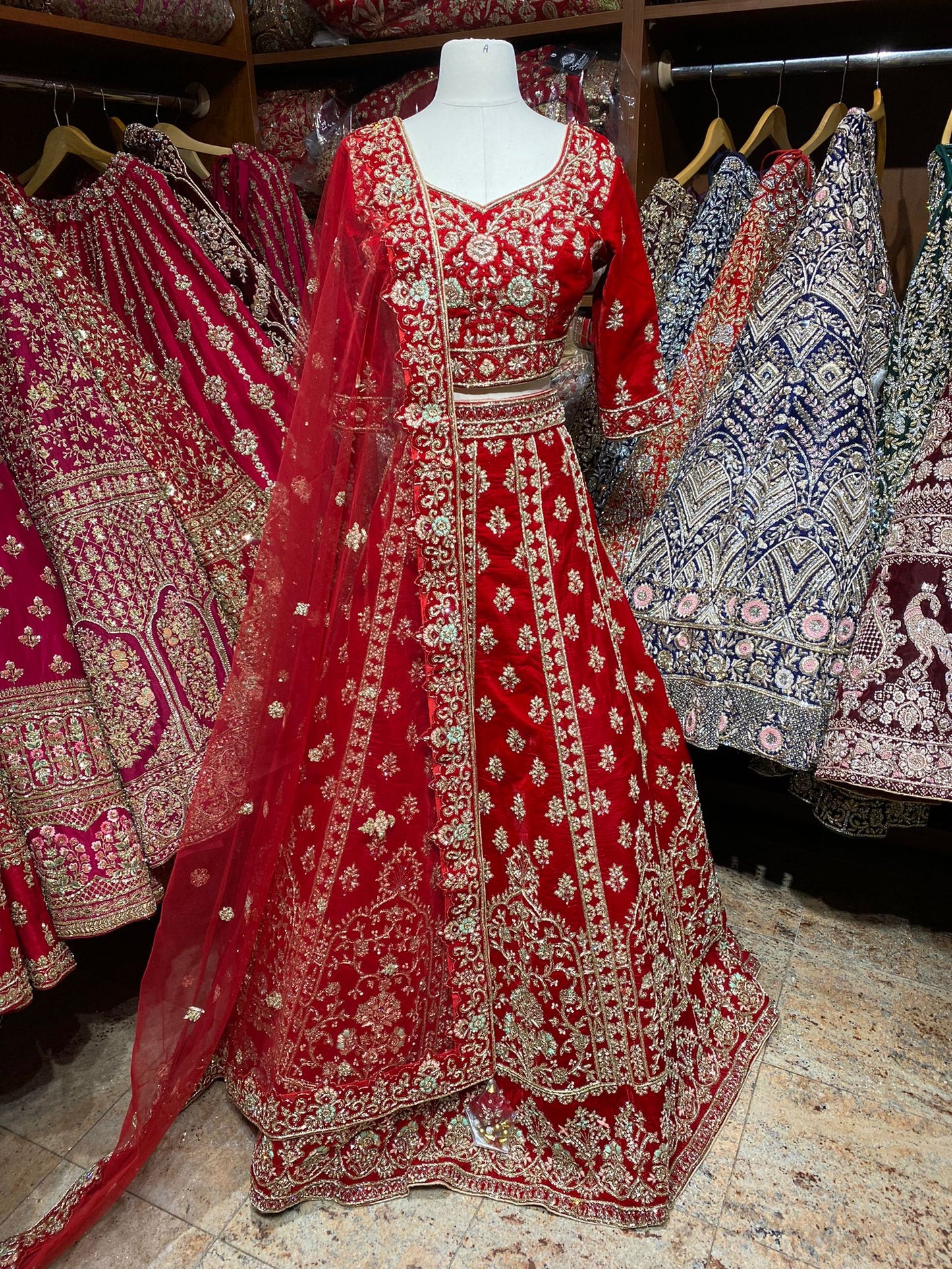 Ruby Red Persian Bridal Collection -35