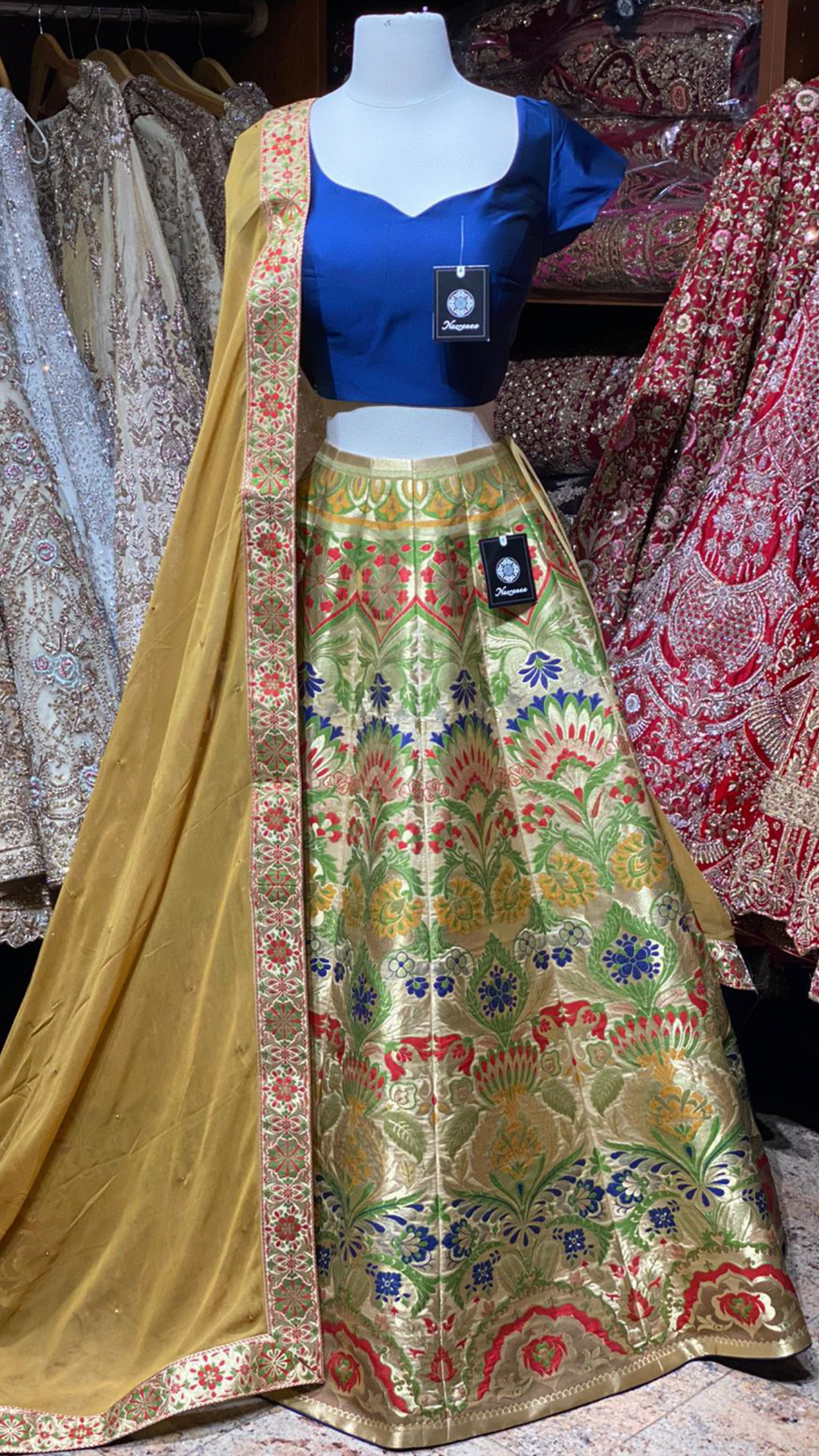 Multicolor Banarasi Lehenga PWL-004