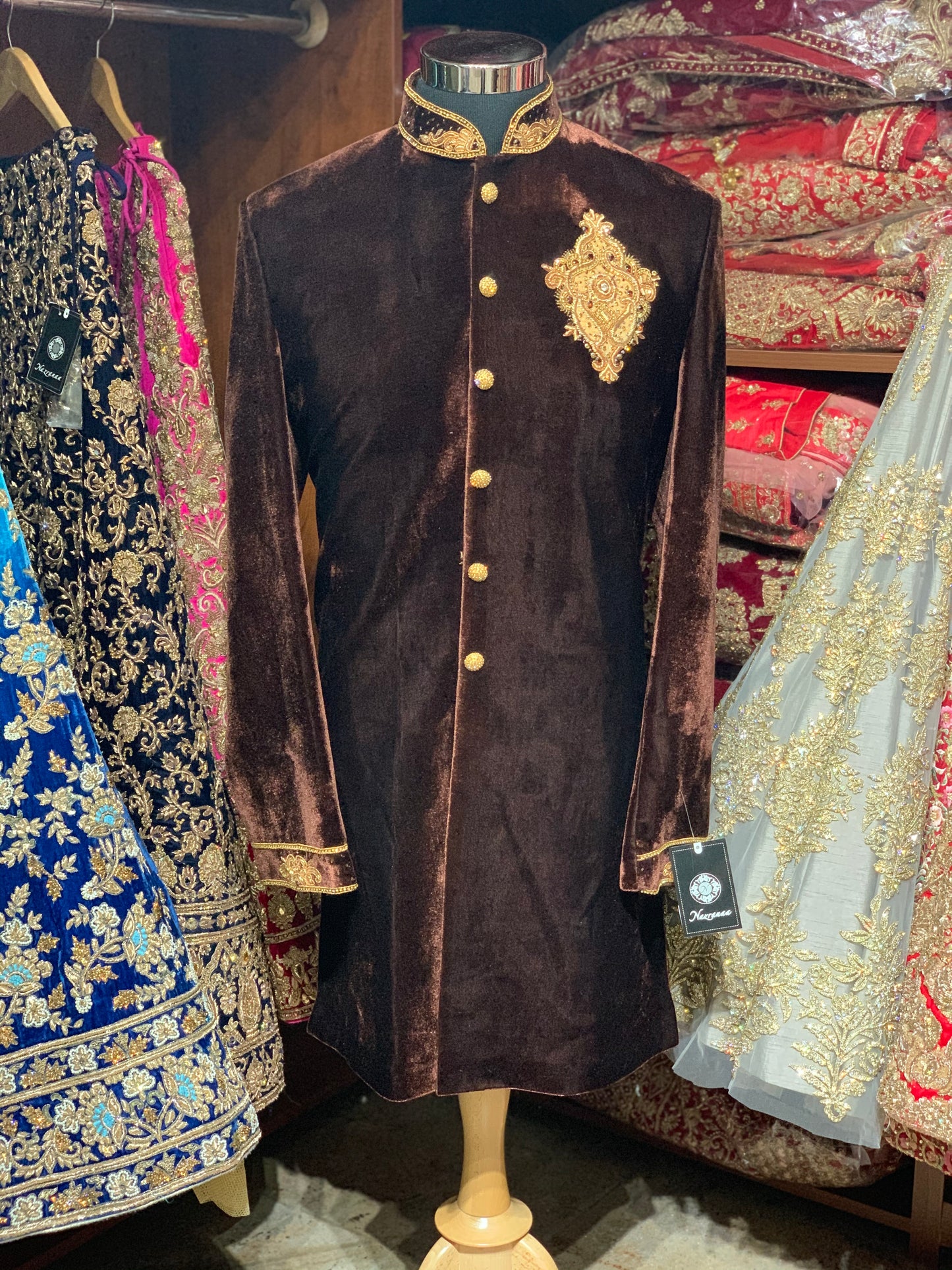 Velvet Sherwani