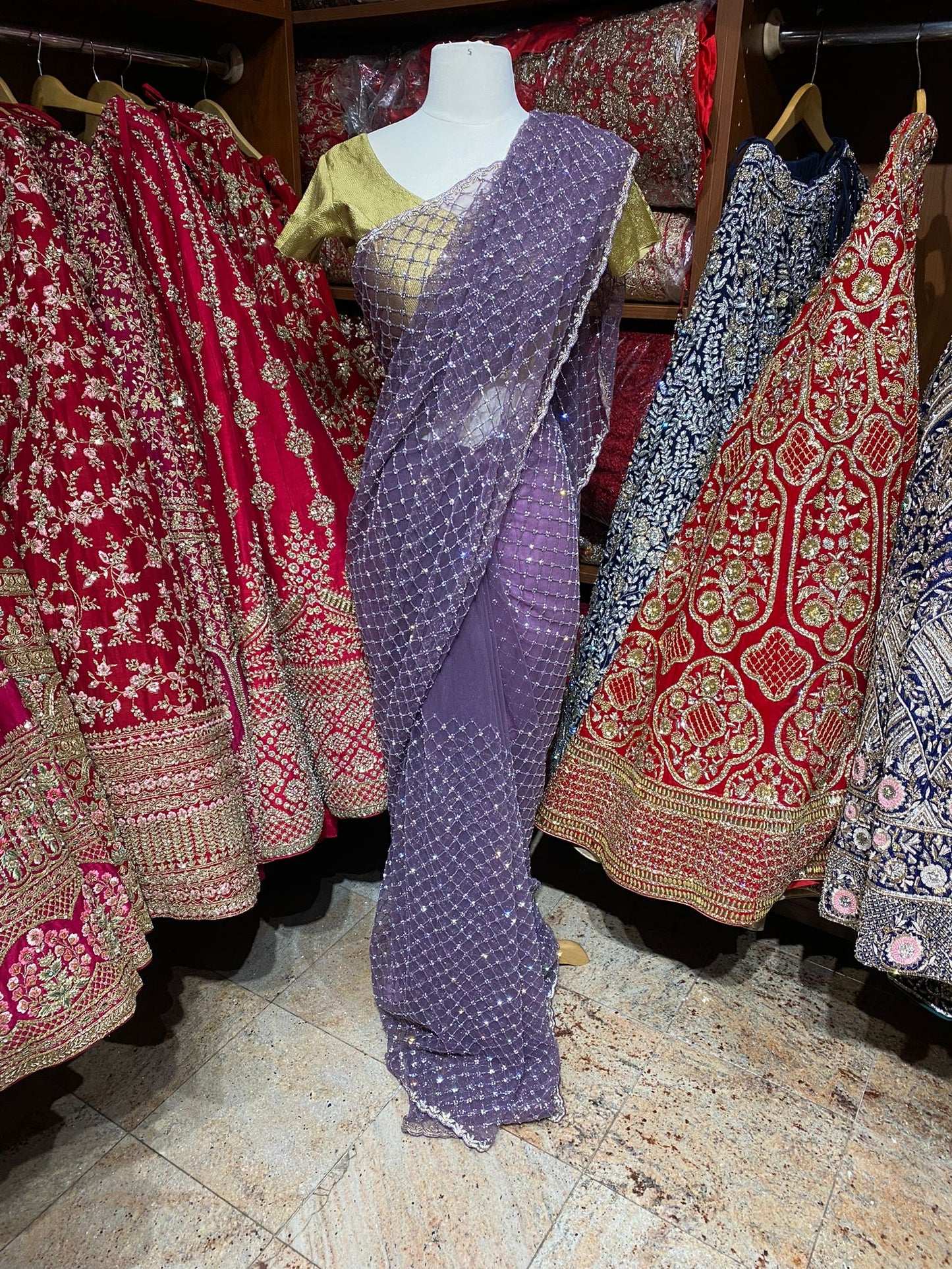 Pale Purple Saree PWS-149