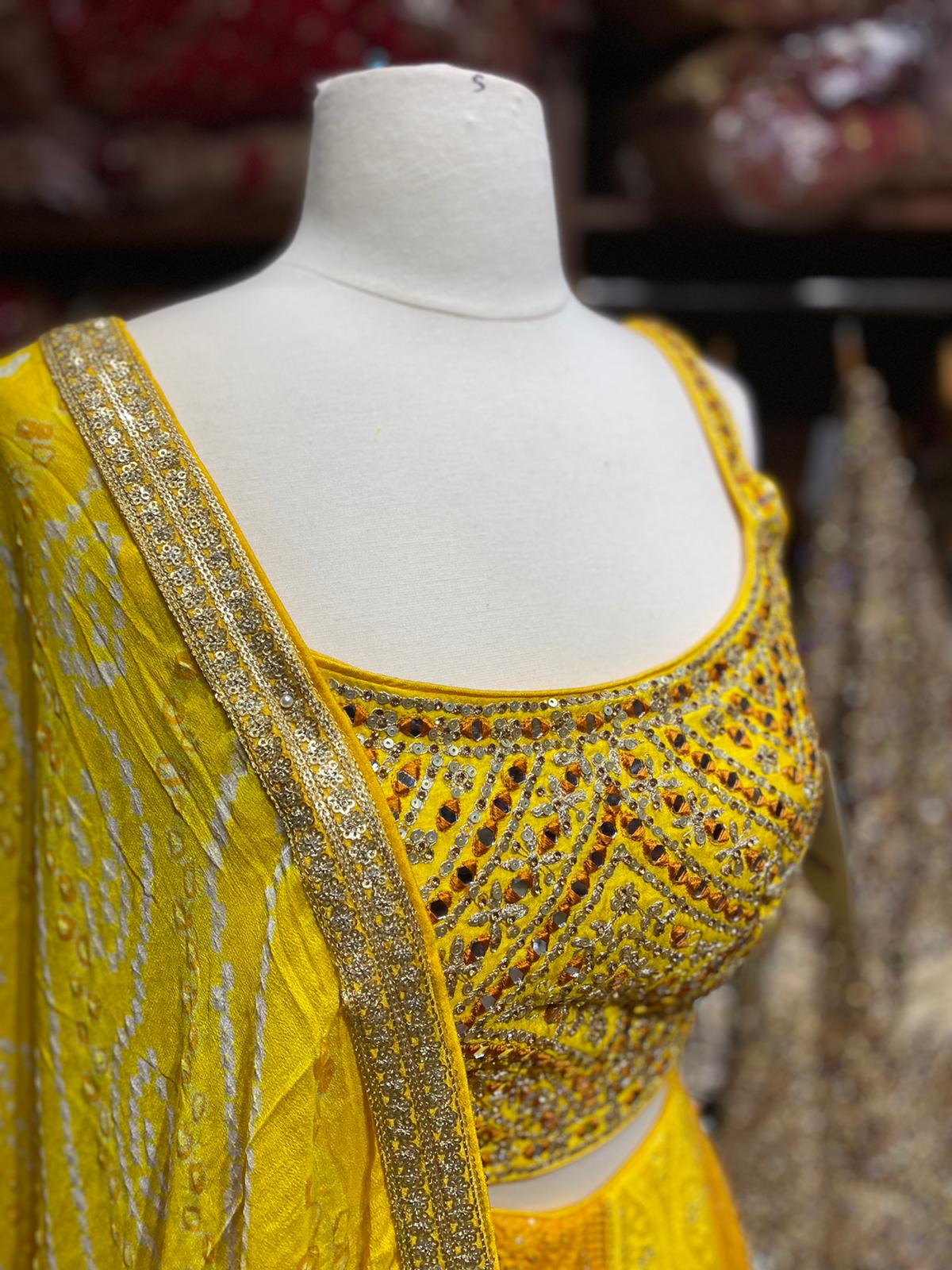 Saffron Yellow New Era Party Wear Collection PWL-529