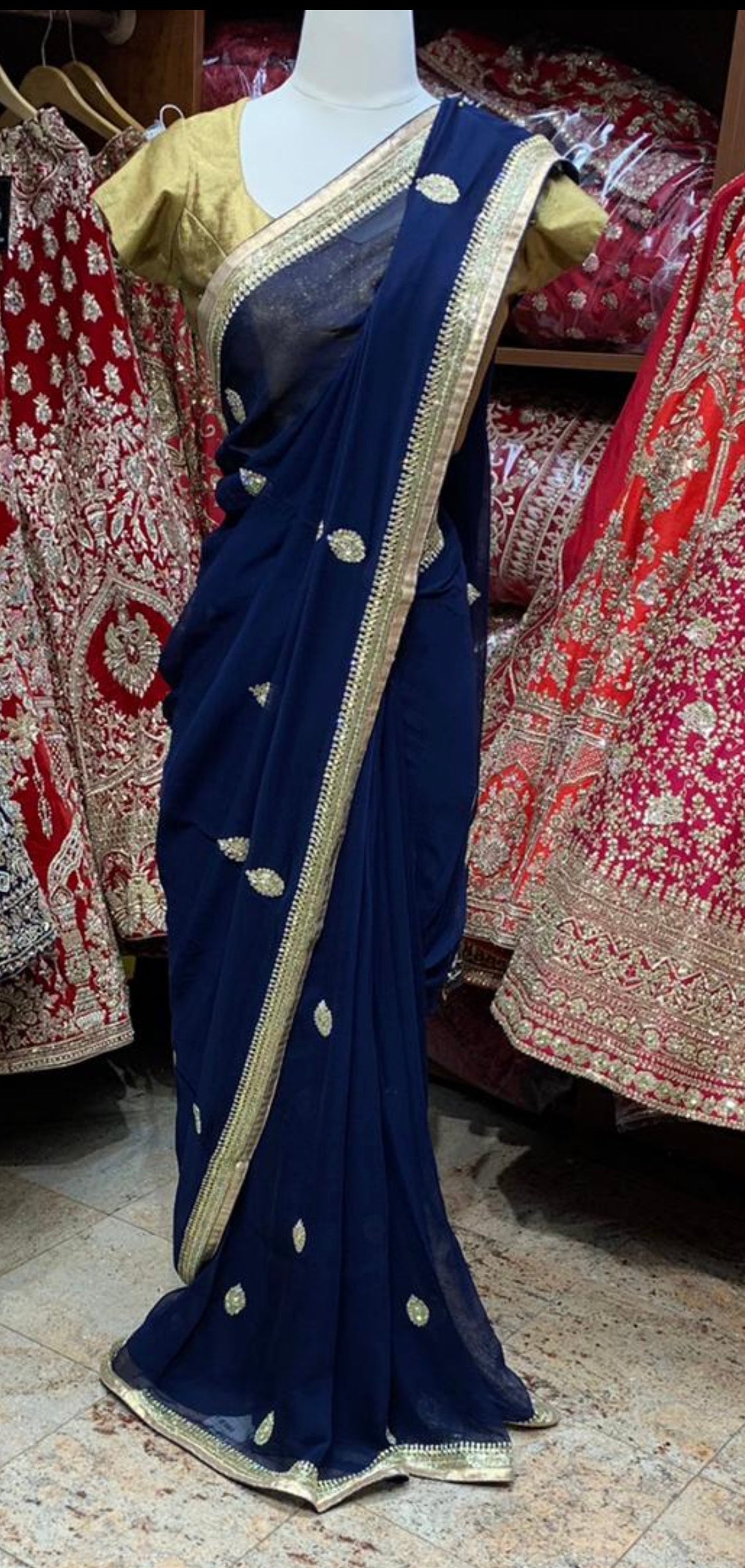 Regal Blue Saree PWS-080