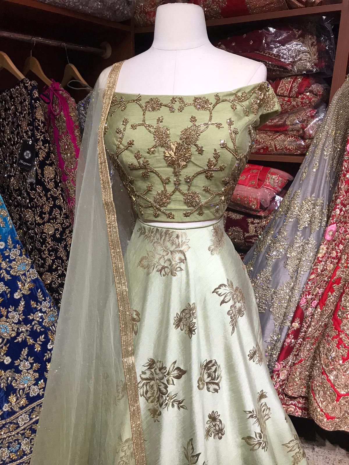 The Basil Mint Lehenga-PW25