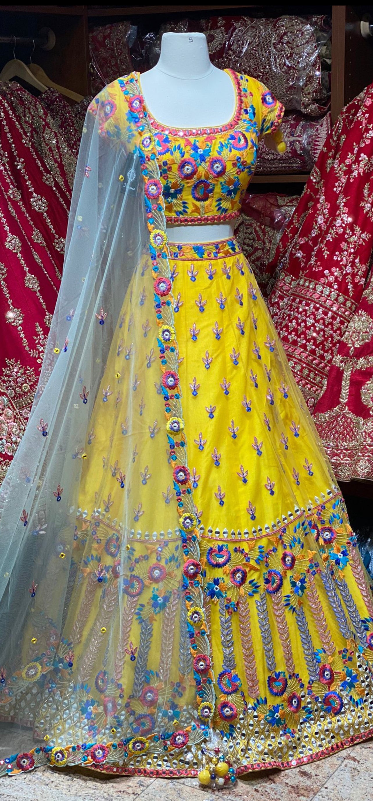 Bumblebee Yellow Unmissable Rangaadi Party Wear Collection PWC-025