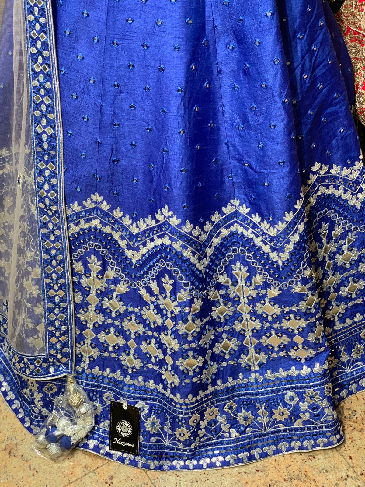 Spanish Blue Party Wear Lehenga PWL-069