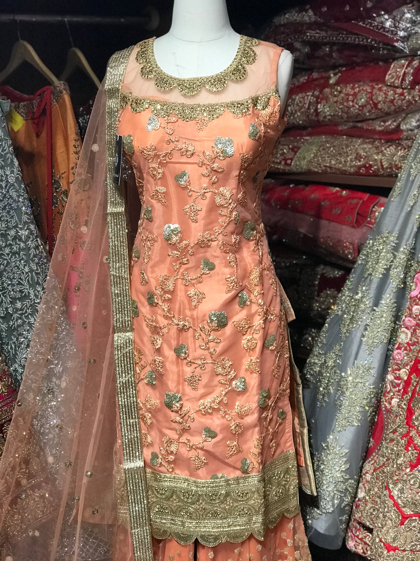 Net Size 38 Special Sharara Suit