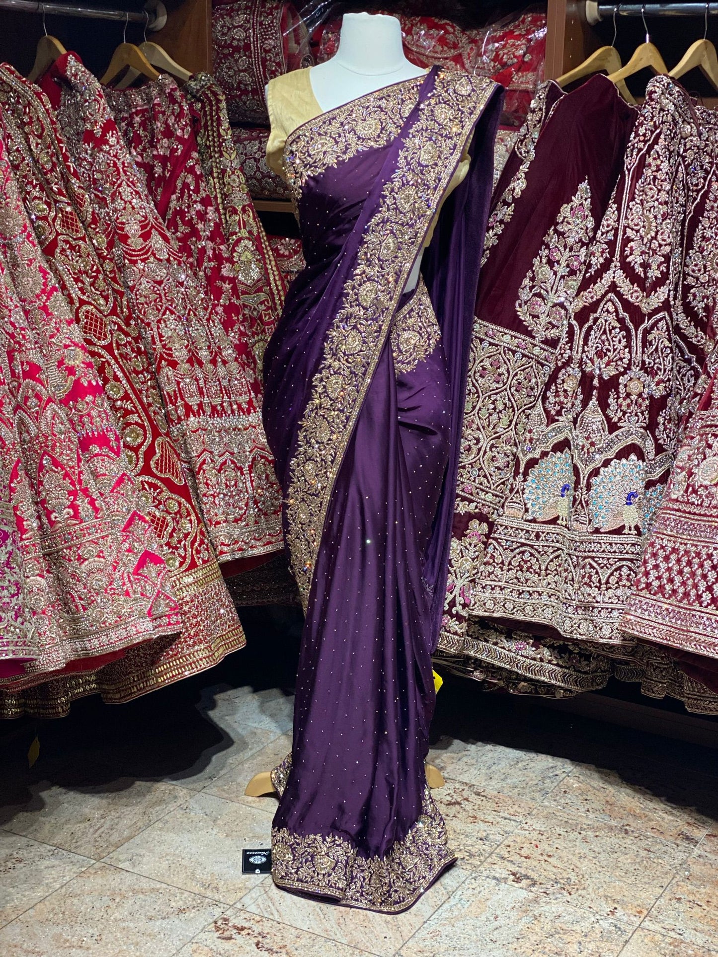 Byzantium Purple Saree PWS-130