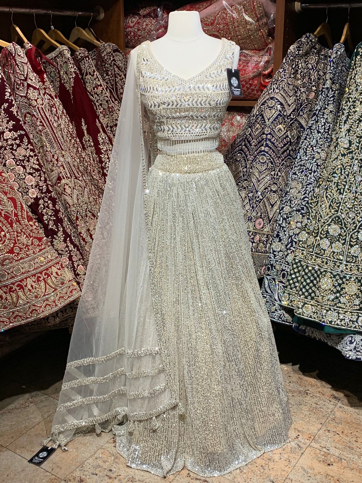Ivory White New Era Party Wear Collection PWL-539