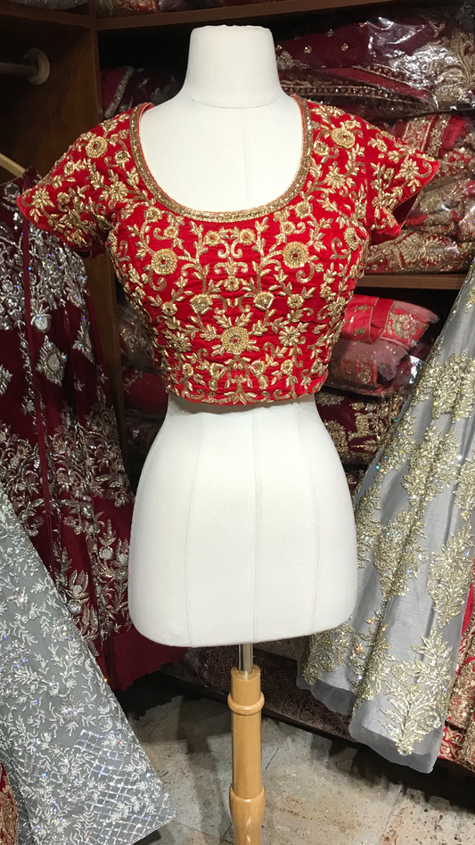 Red Size 38 Bridal Blouse