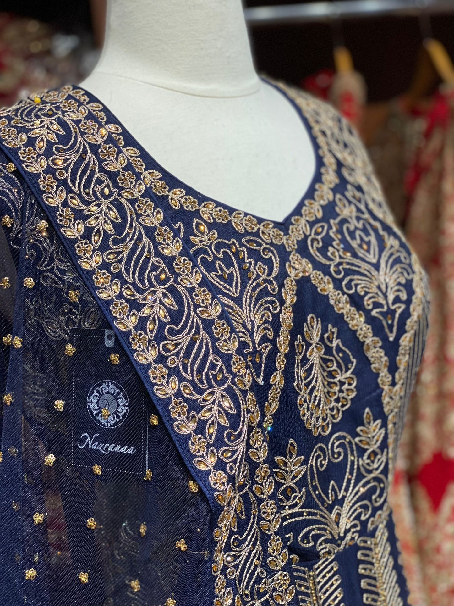 Regal Blue Anarkali PWA-049