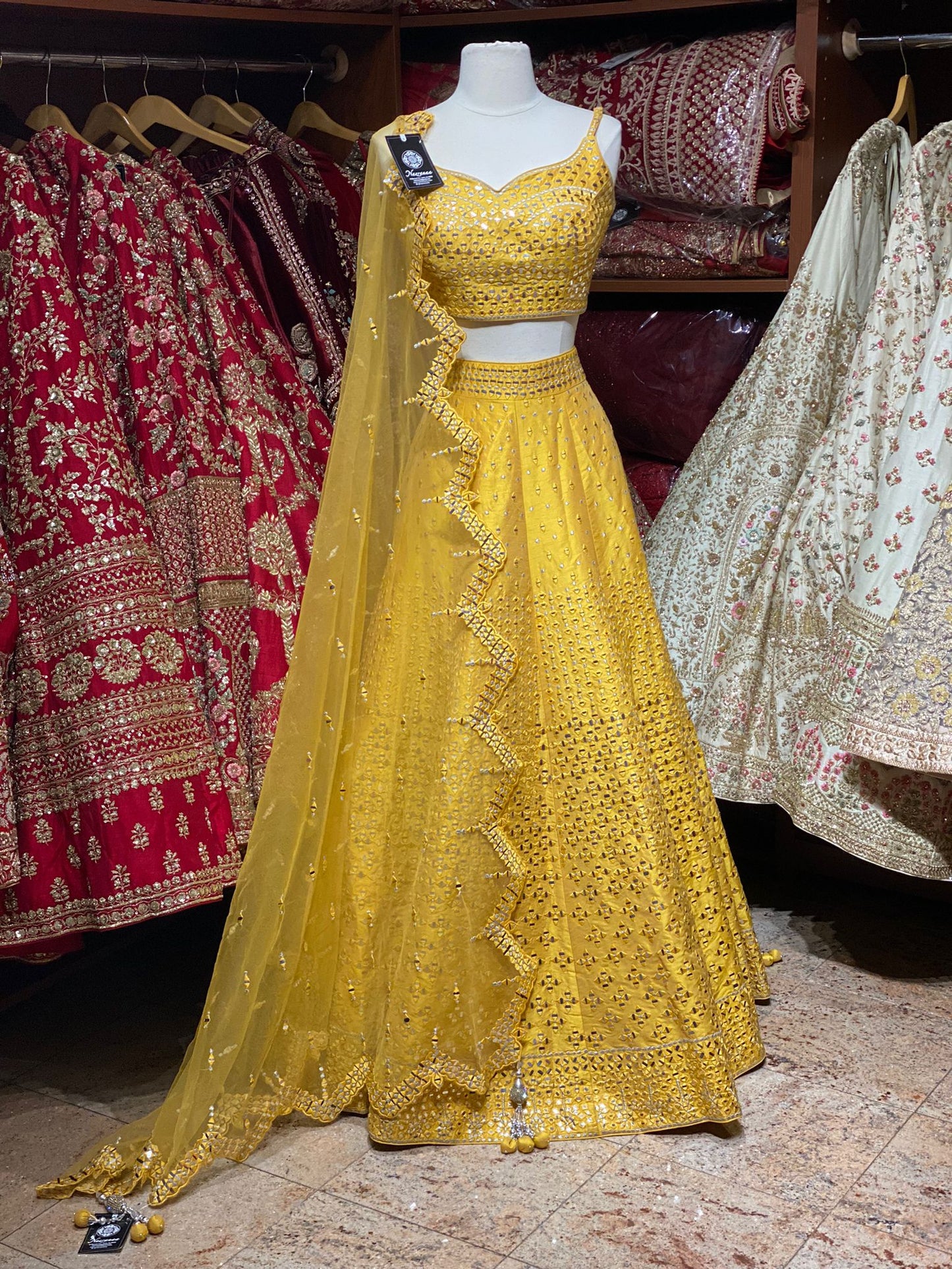 Mustard Yellow New Era Party Wear Collection PWL-306