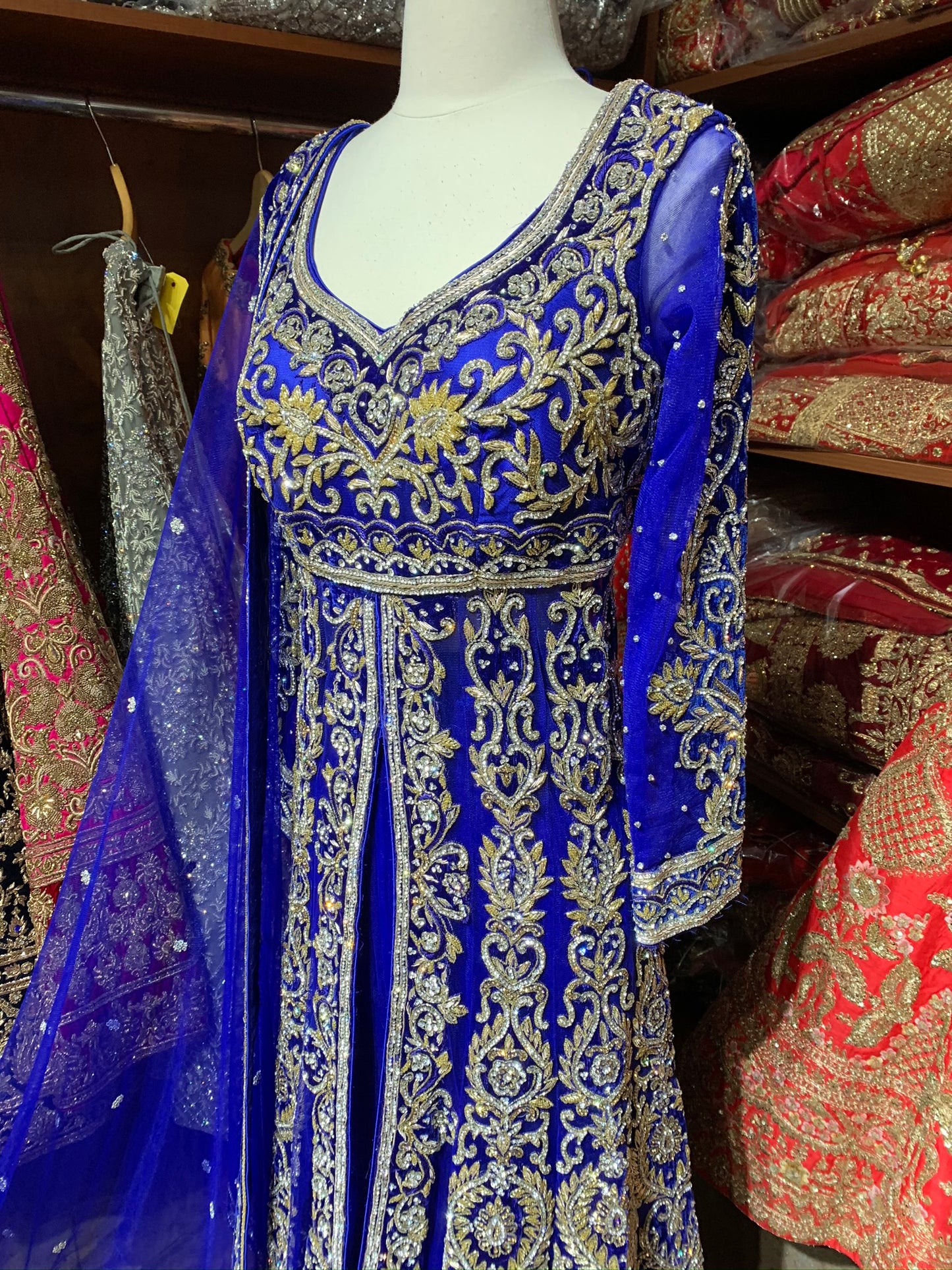 Royal Blue Size 38 Bridal Lacha