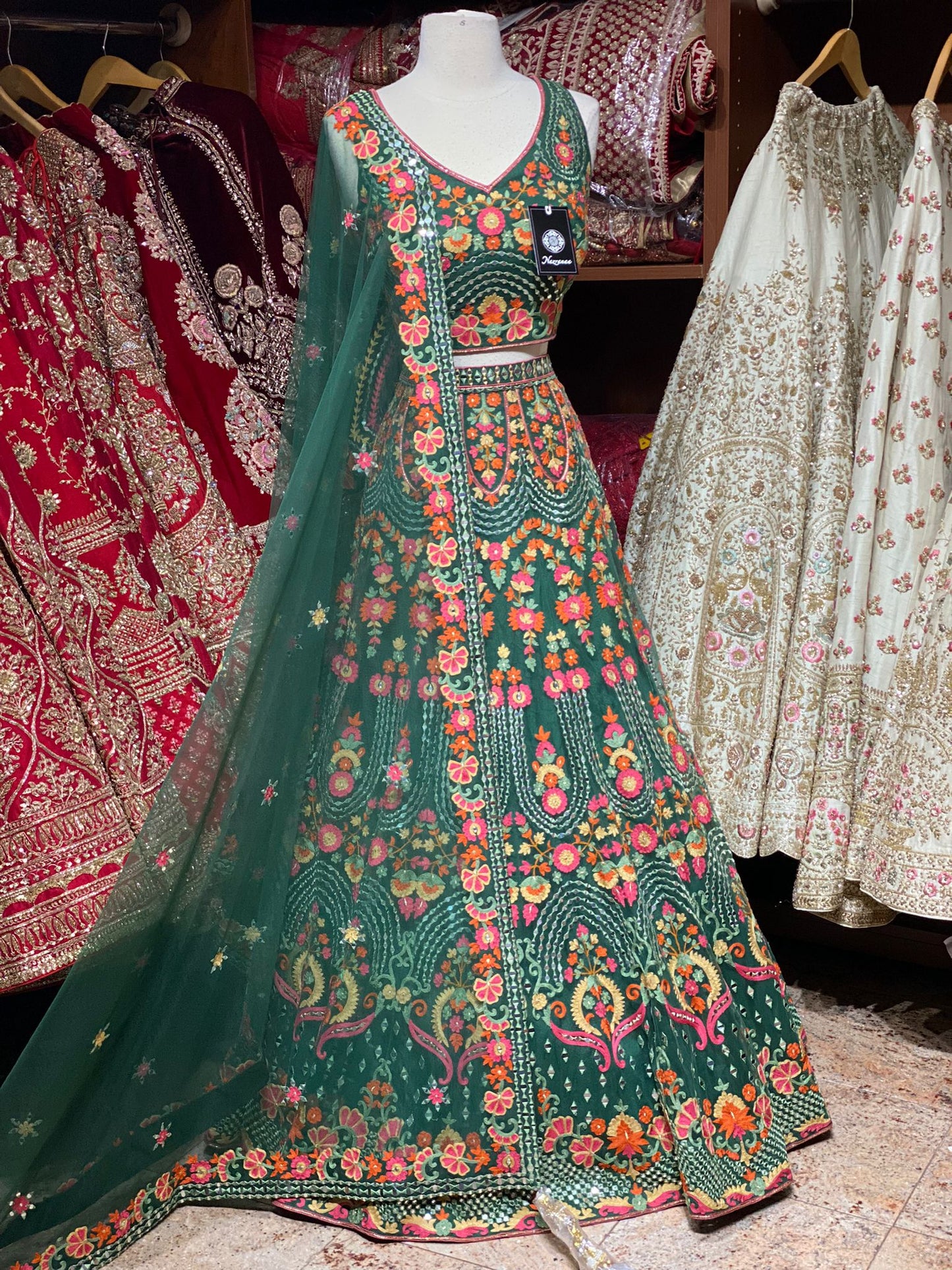 Emerald Green Unmissable Rangaadi Party Wear Collection PWC-045