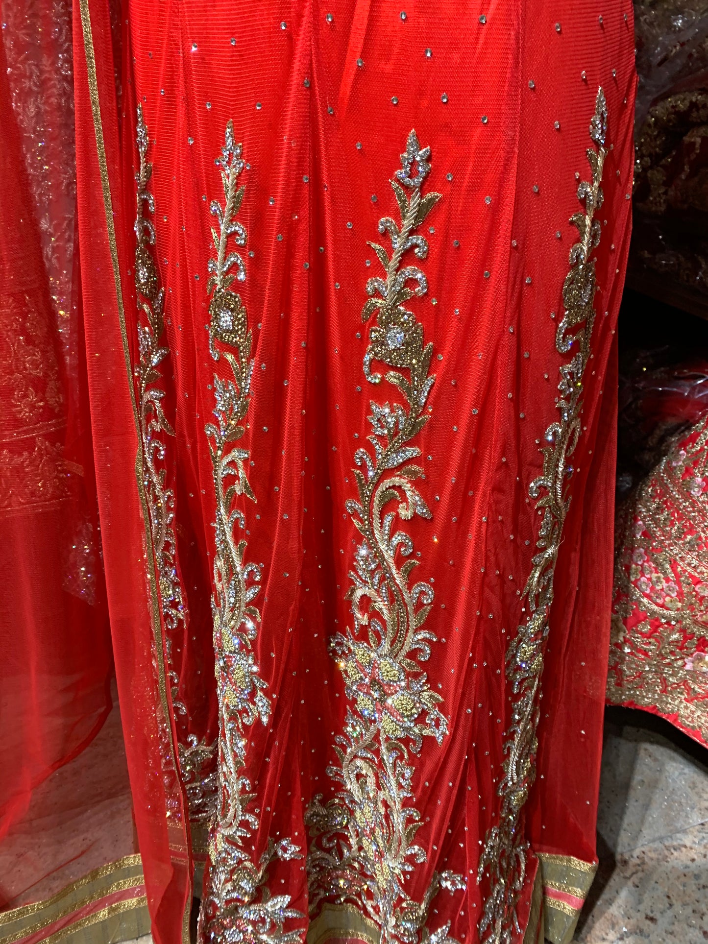 Red Size 38 Anarkali