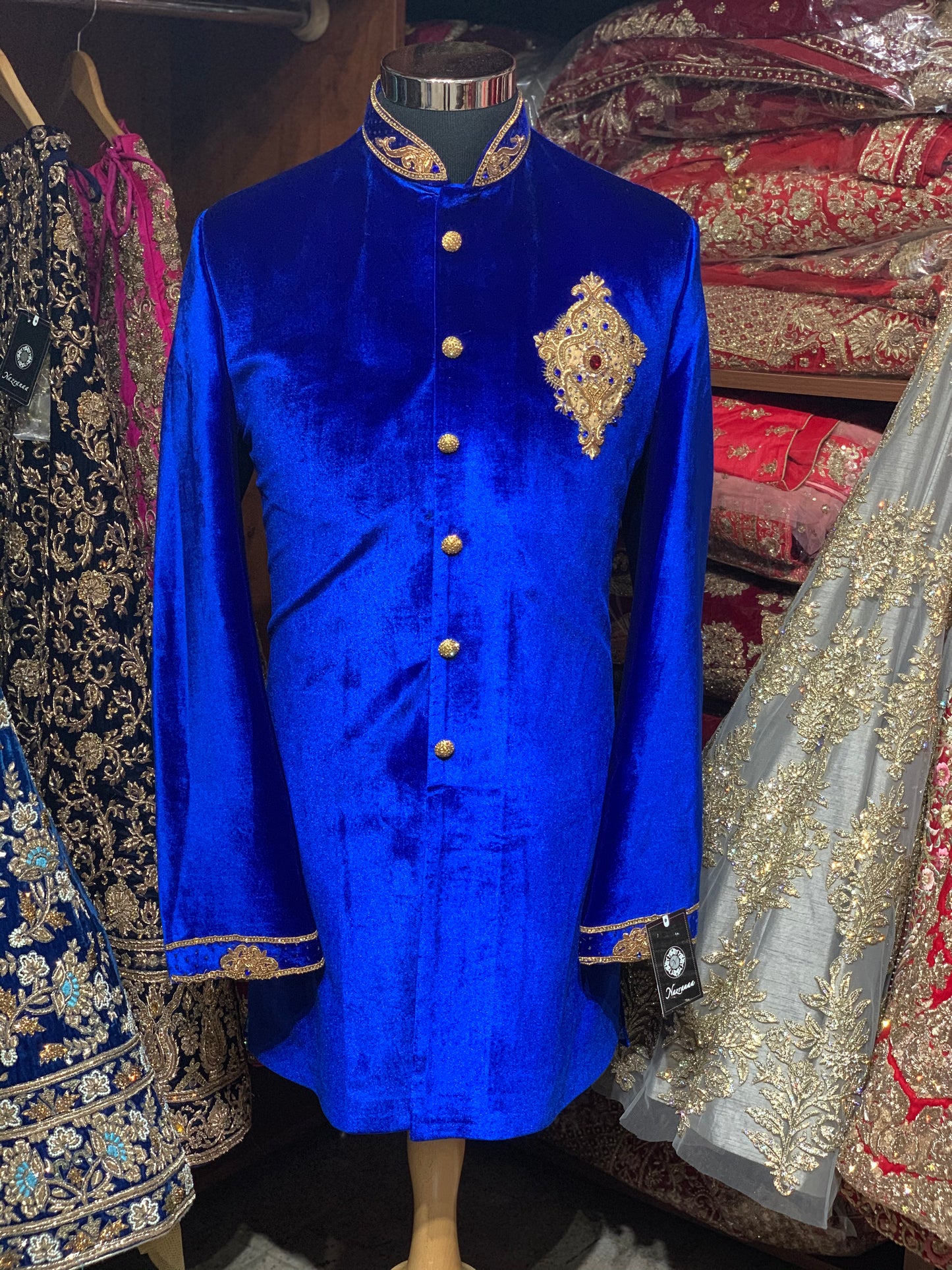 Velvet Sherwani