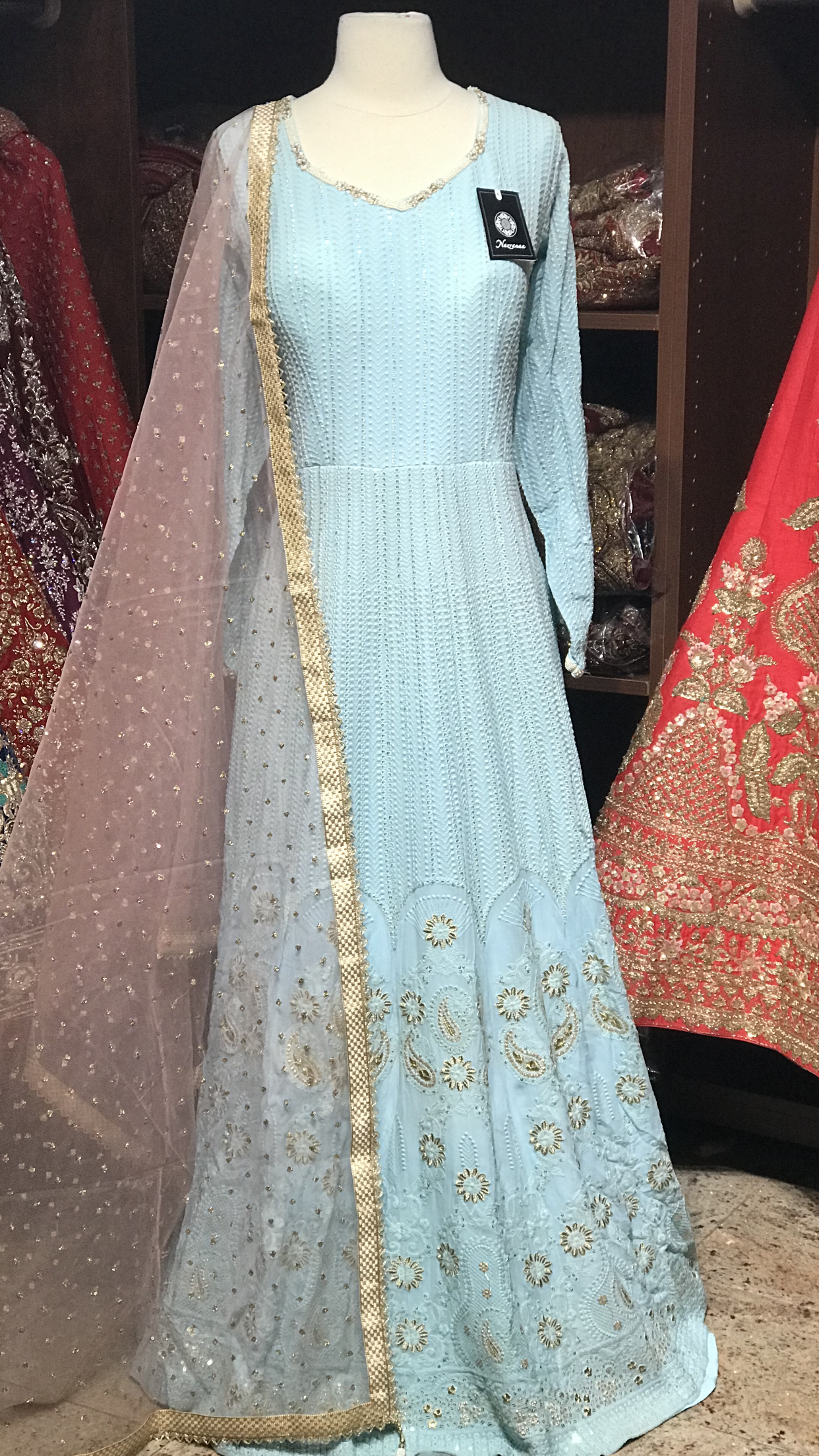 Chikankari XXL Anarkali