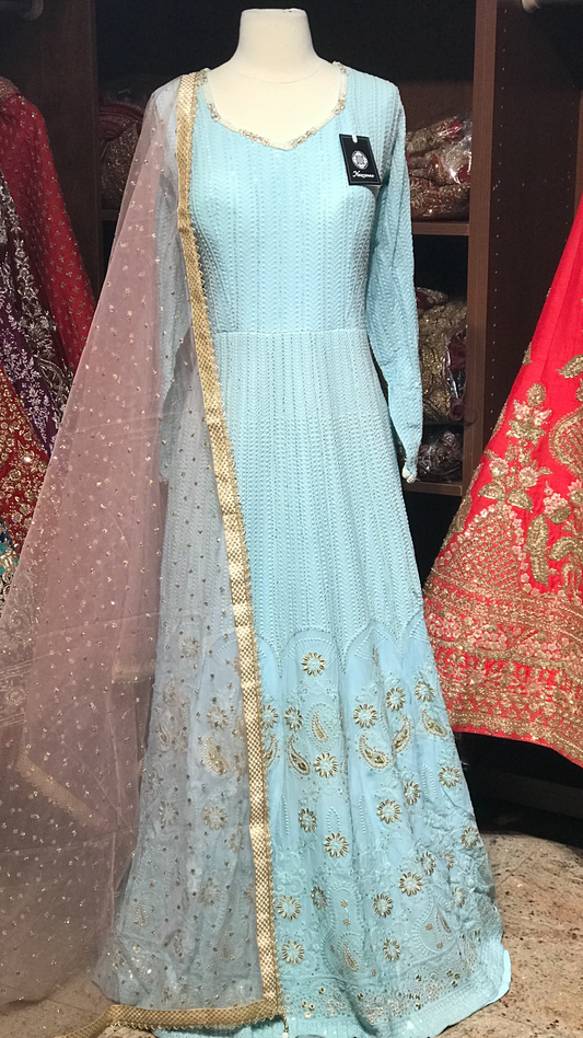 Chikankari XXL Anarkali