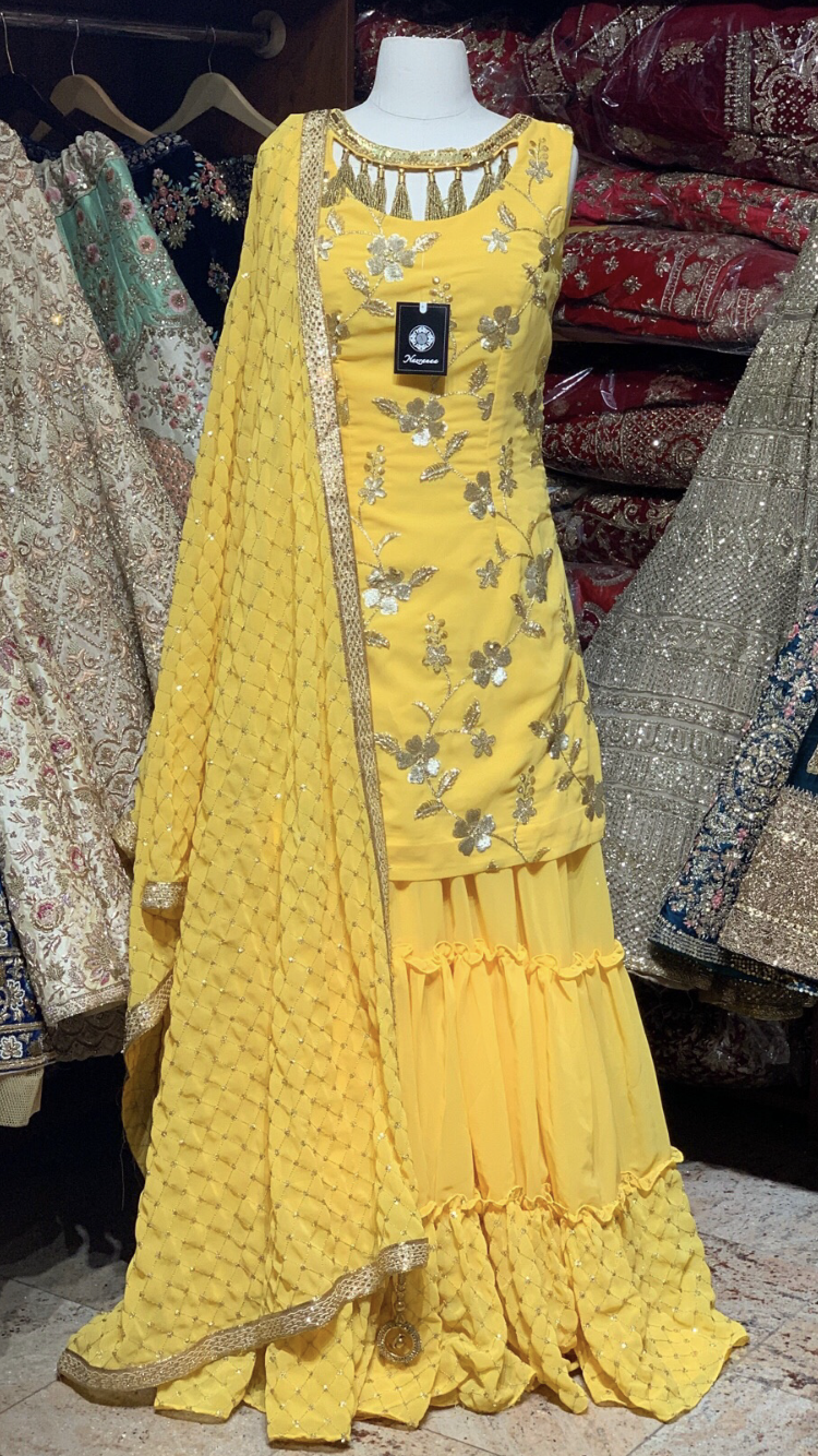 Yellow Size 38 Gharara