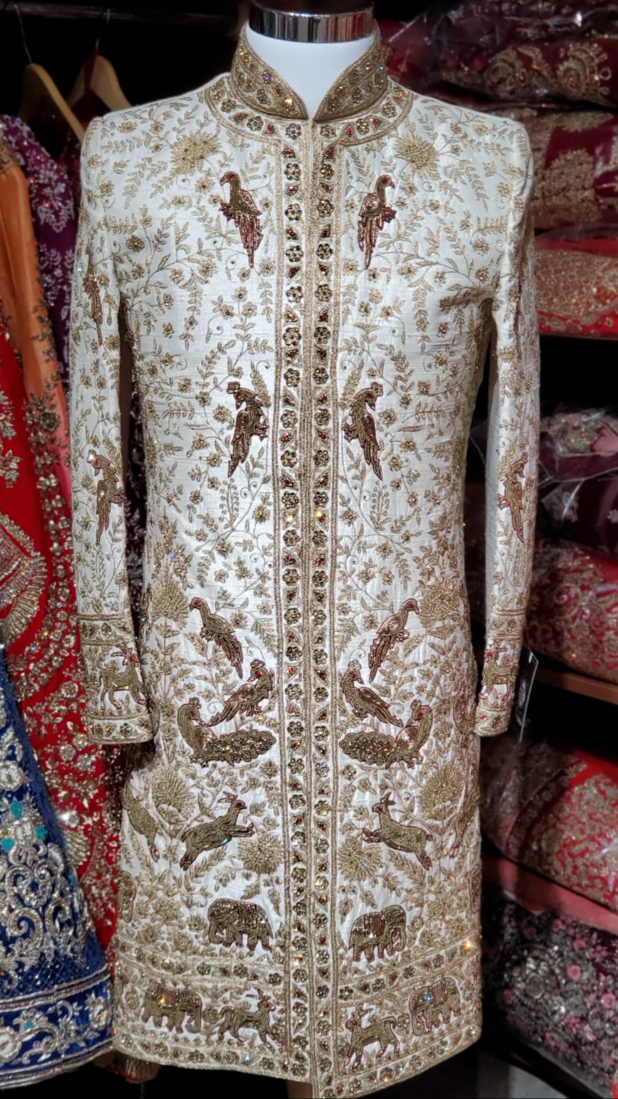 White Figurine Sherwani