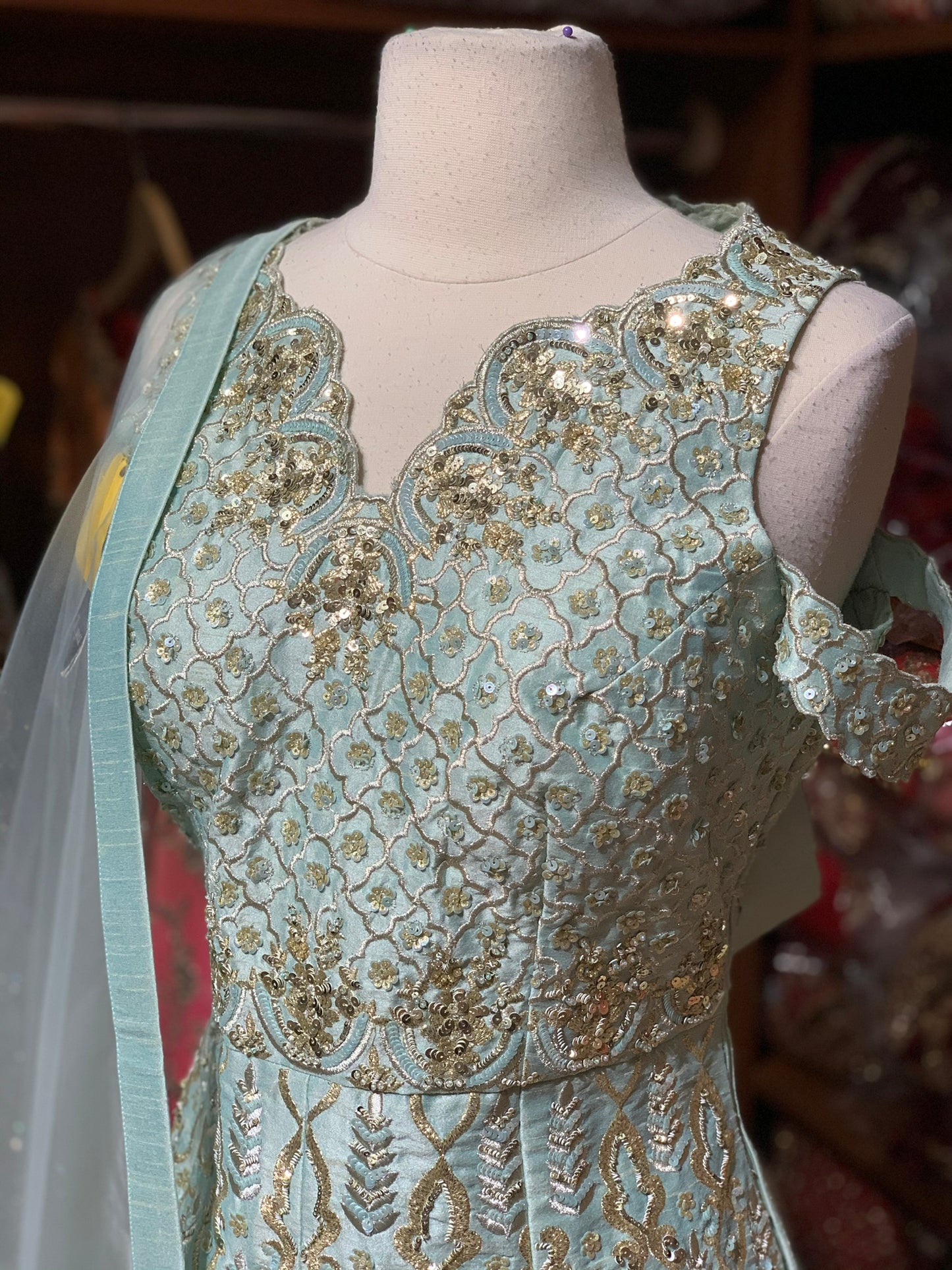 Raw Silk Size 38 Sharara Suit