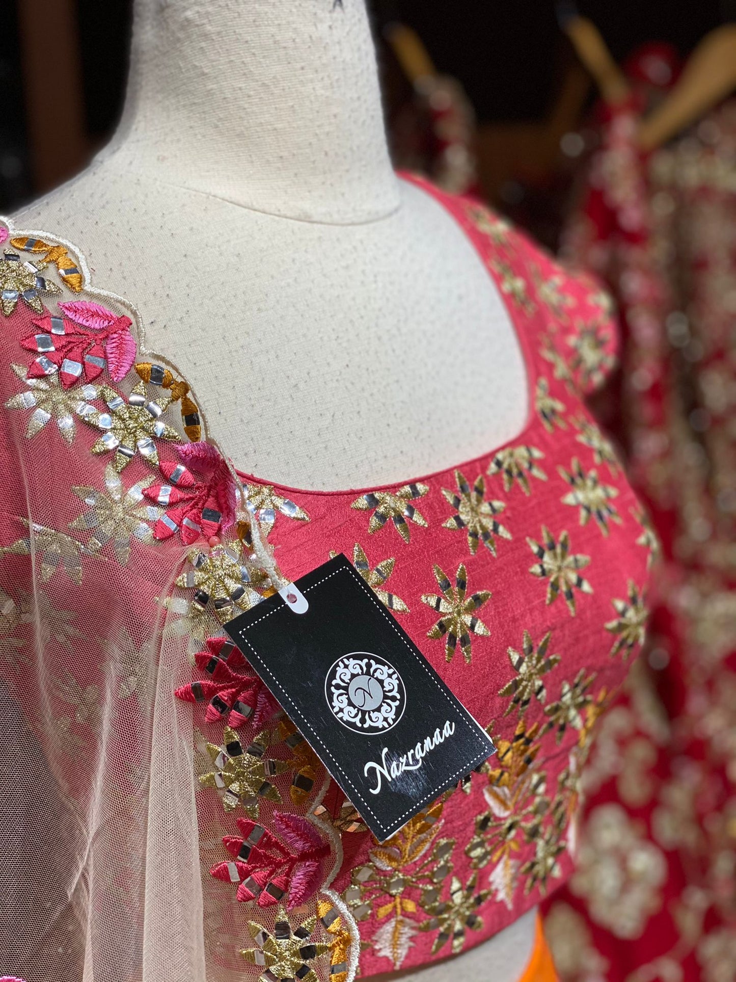 Tabby Print Orange Unmissable Rangaadi Party Wear Collection PWC-027