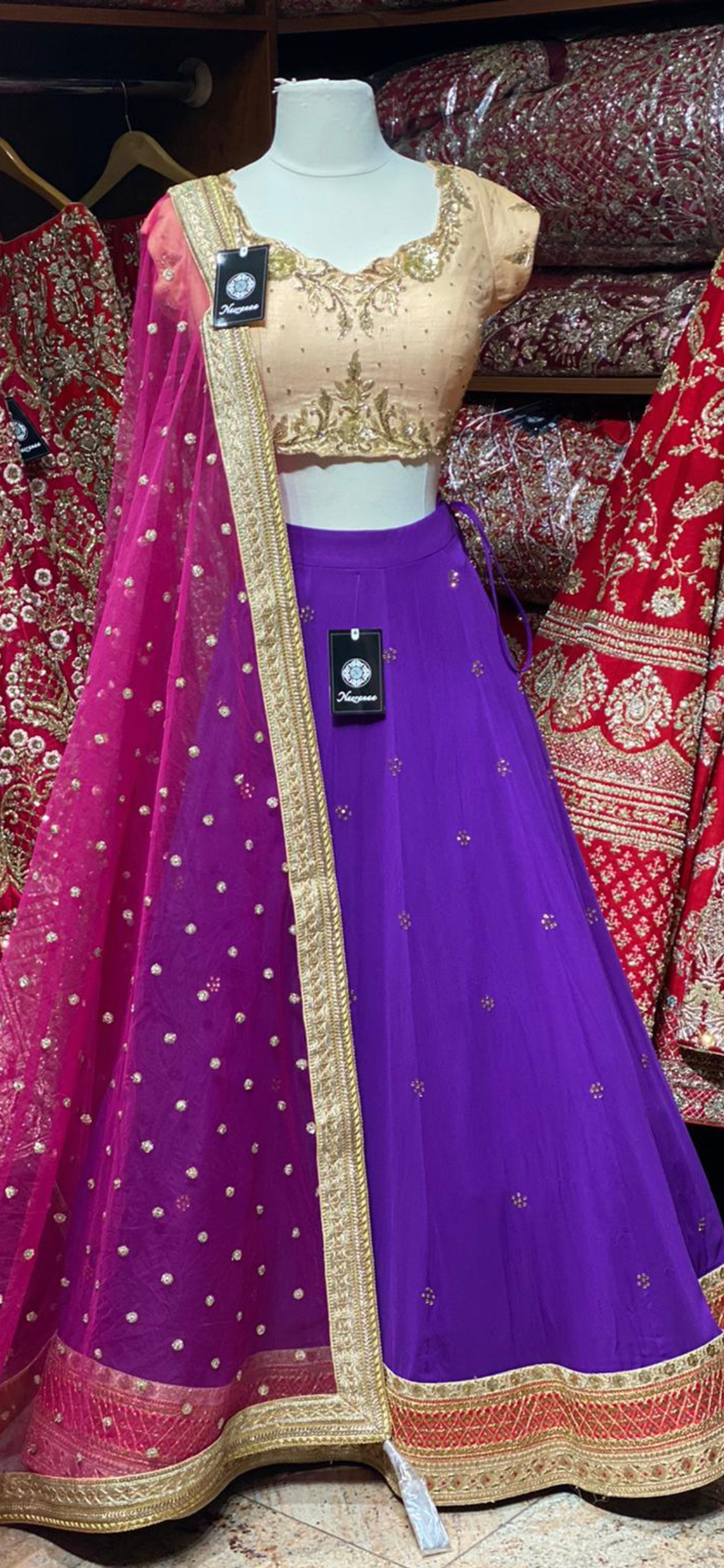 Indigo Purple Party Wear Lehenga PWL-119