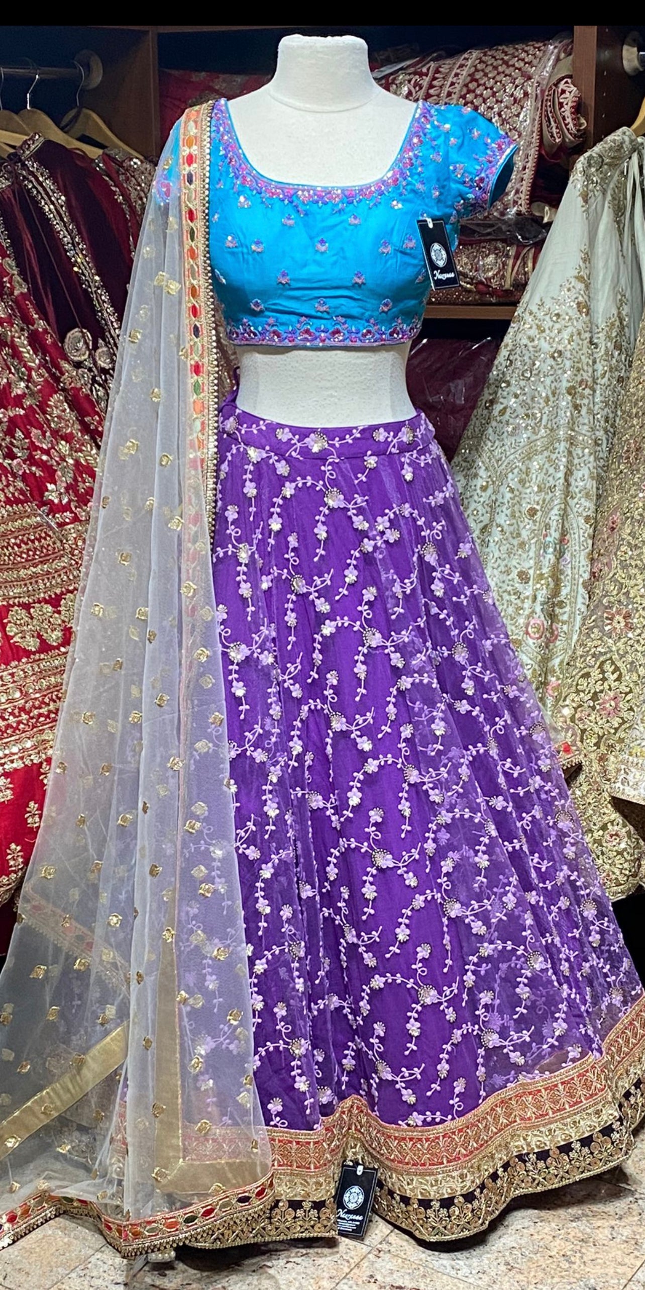 Violet Purple New Era Party Wear Collection PWL-293