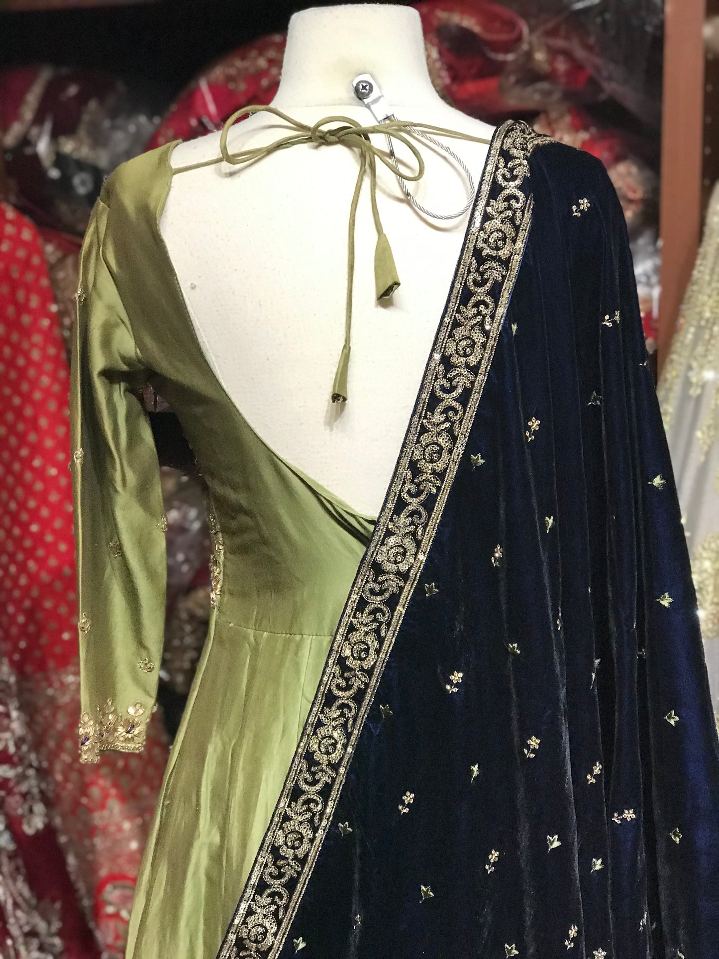 Green Navy Size 38 Anarkali