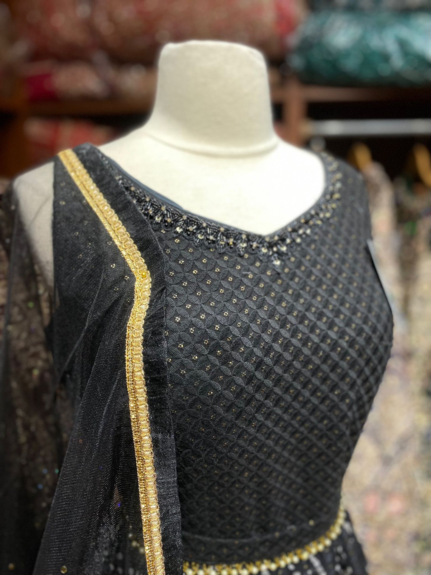 Jade Black Anarkali PWA-103