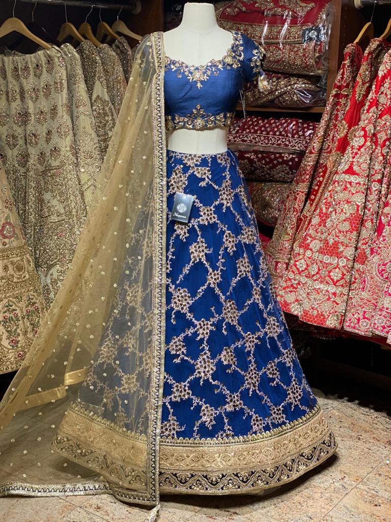 Sapphire Blue Party Wear Lehenga PWL-034