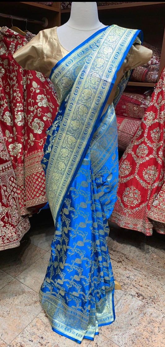 Azure Blue Saree BS-008