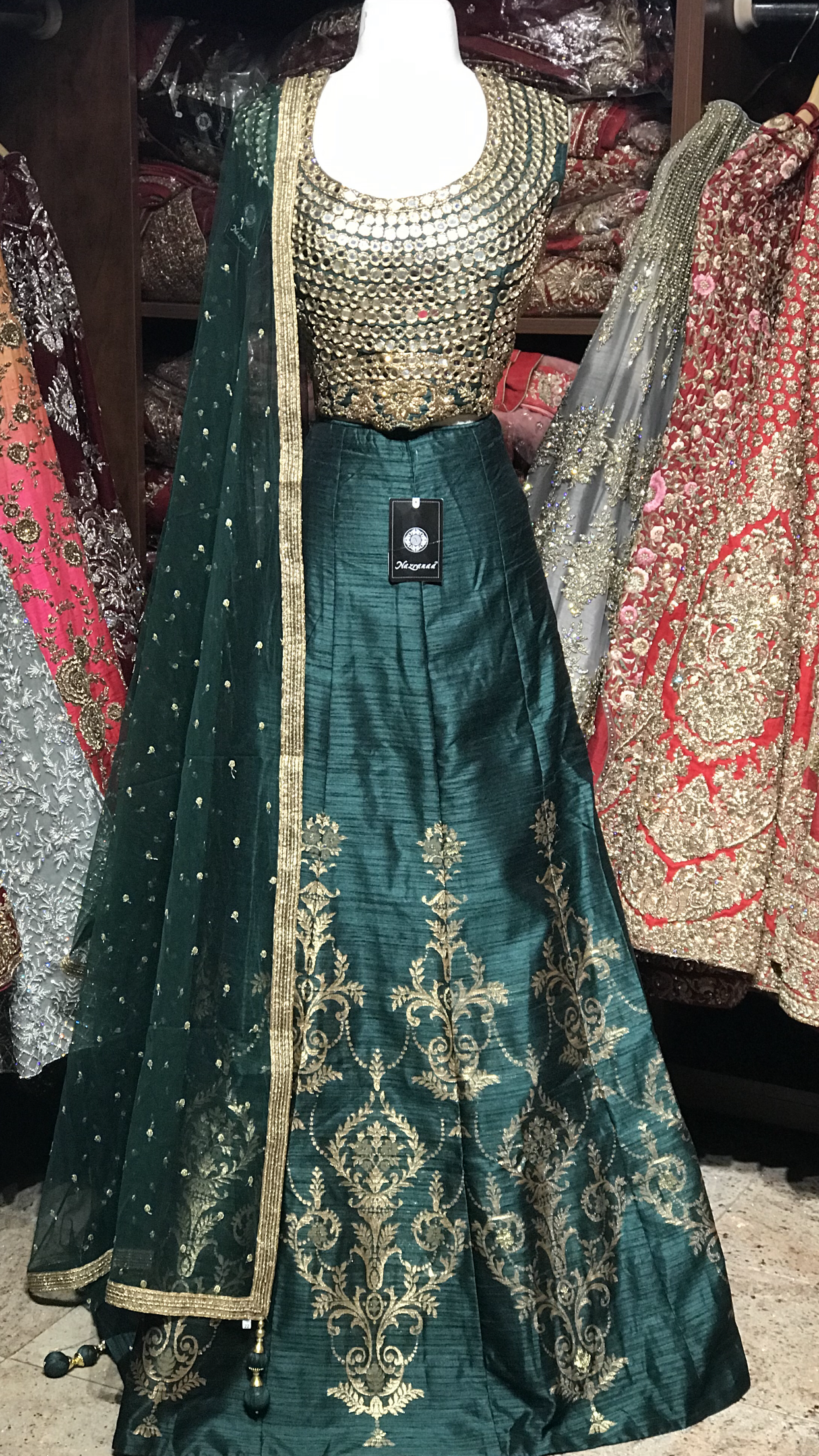 The Teak Wood Lehenga-PW53