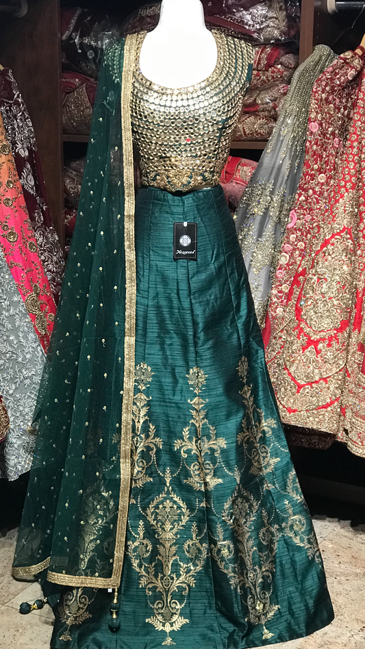 The Teak Wood Lehenga-PW53