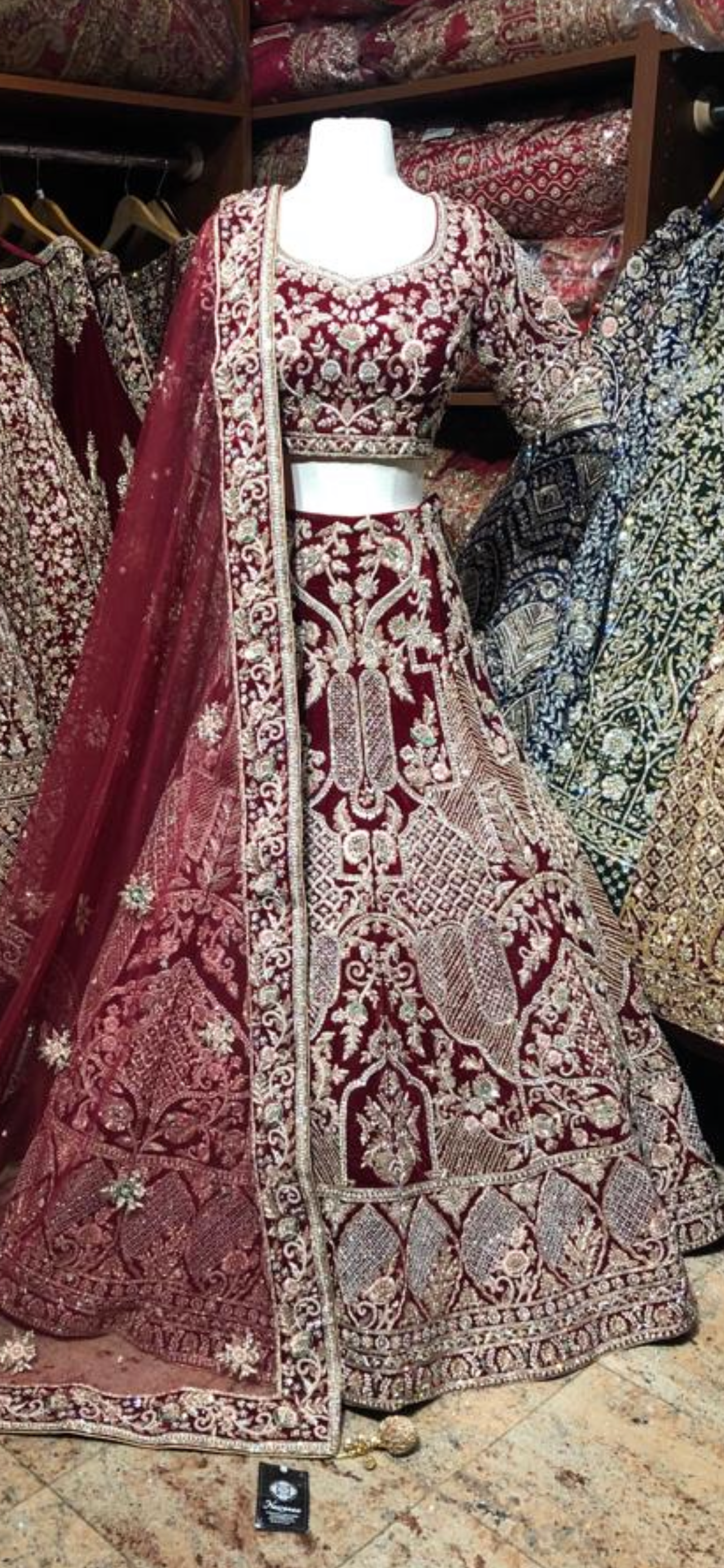 Maroon Persian Bridal Collection -42