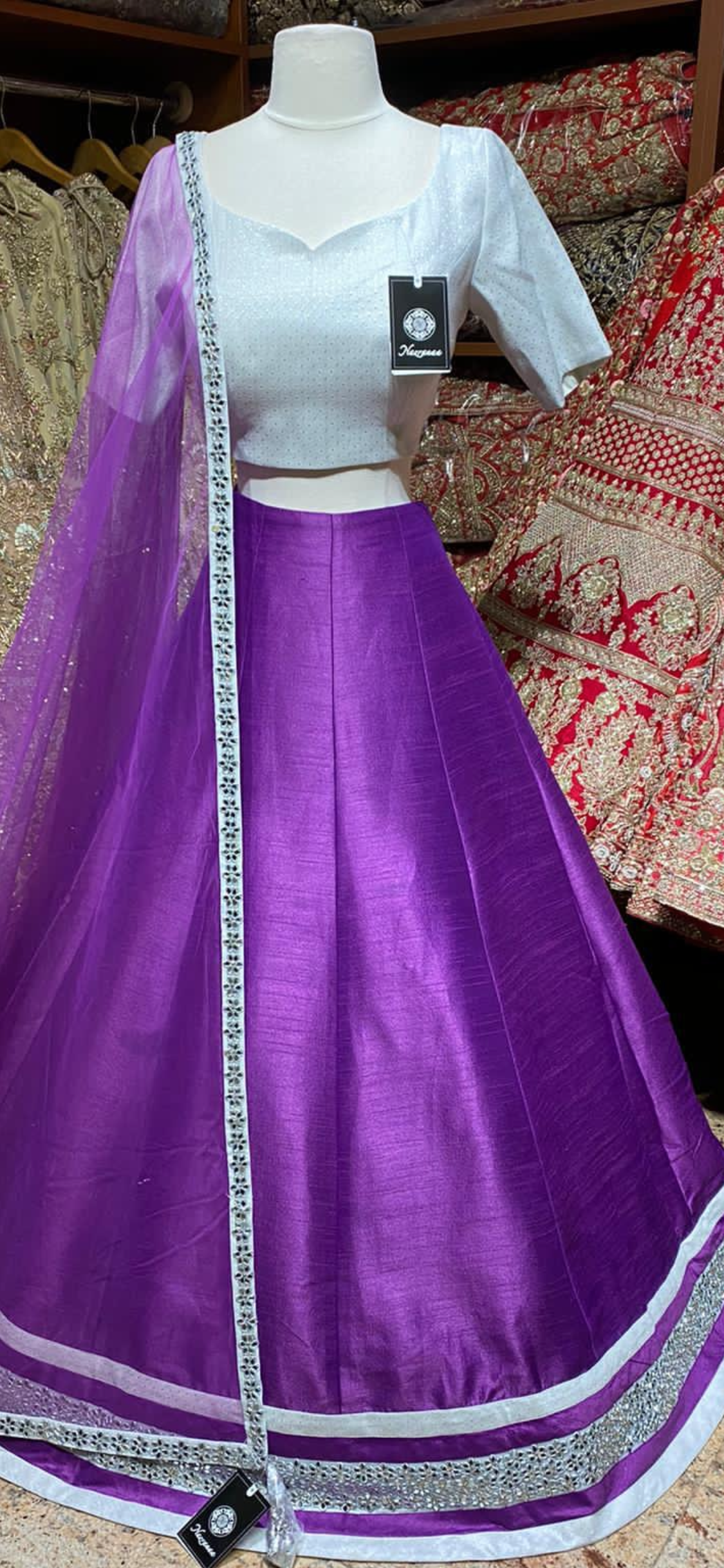 Orchid Purple Bridesmaids Lehenga BML-010