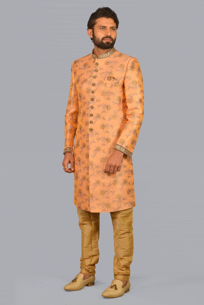 Salmon Peach Sherwani Collection