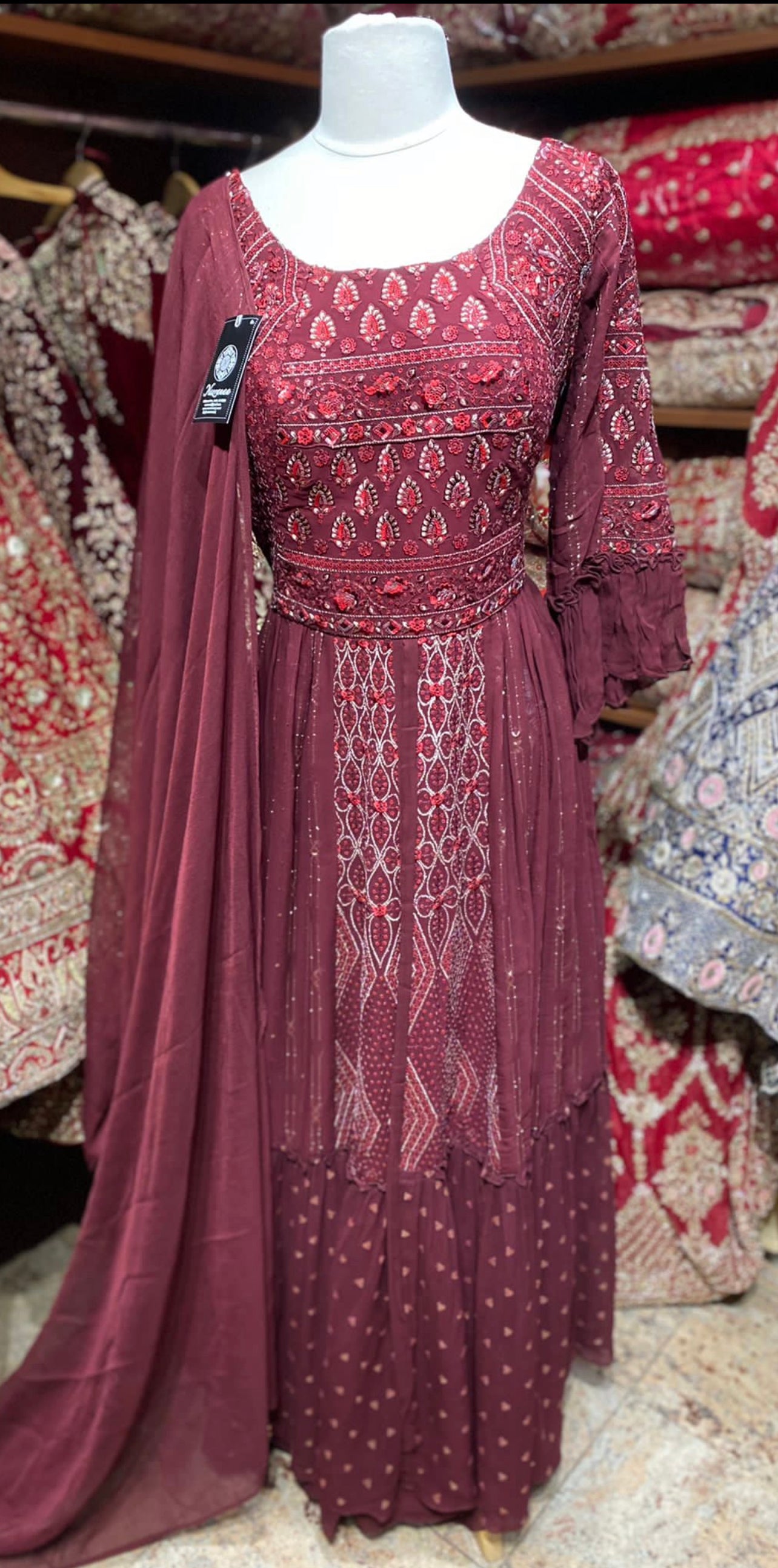 Auburn Red Party Wear Suit Collection PWS-133