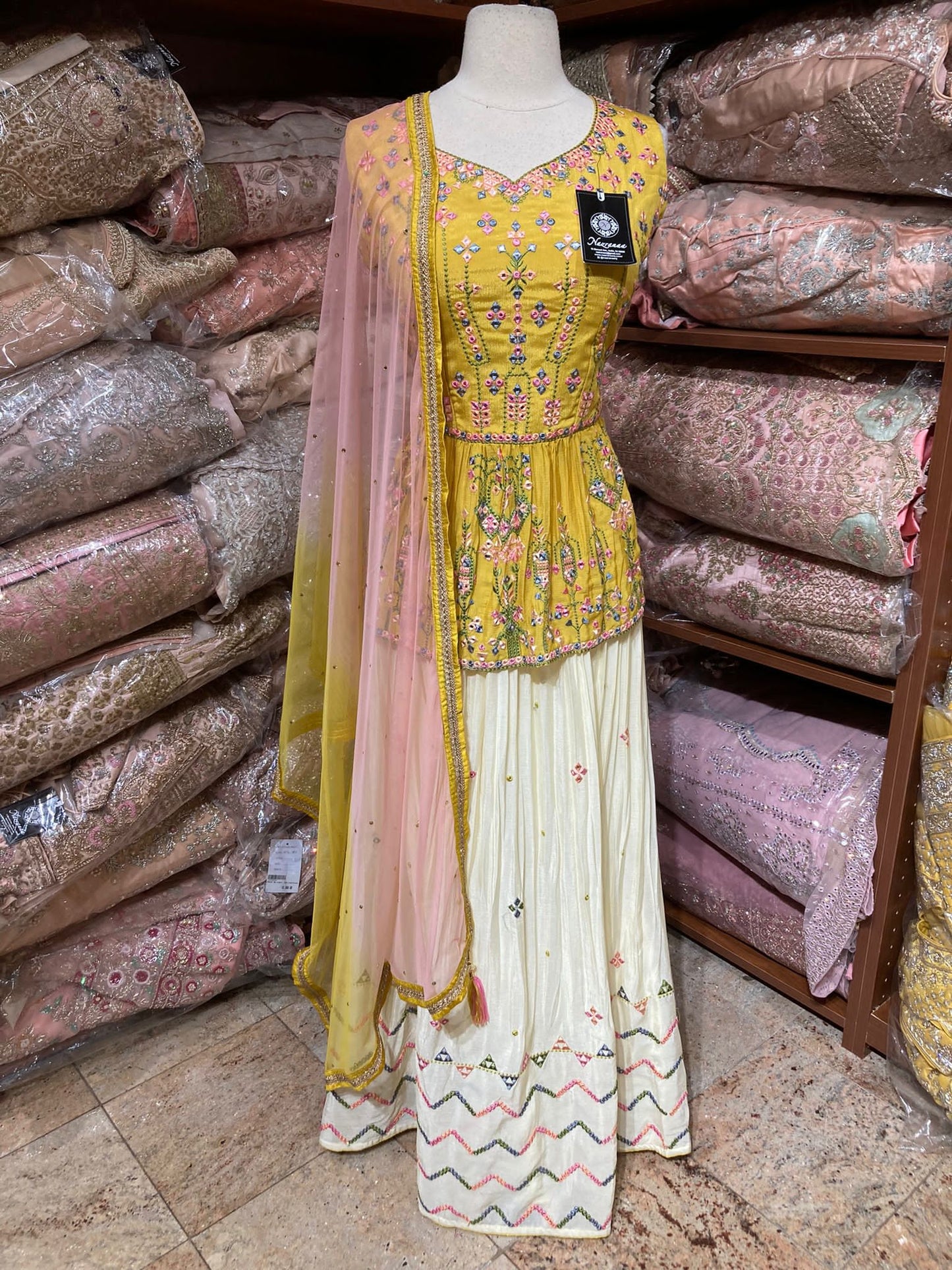 Mustard Yellow Party Wear Suit Collection PWS-176