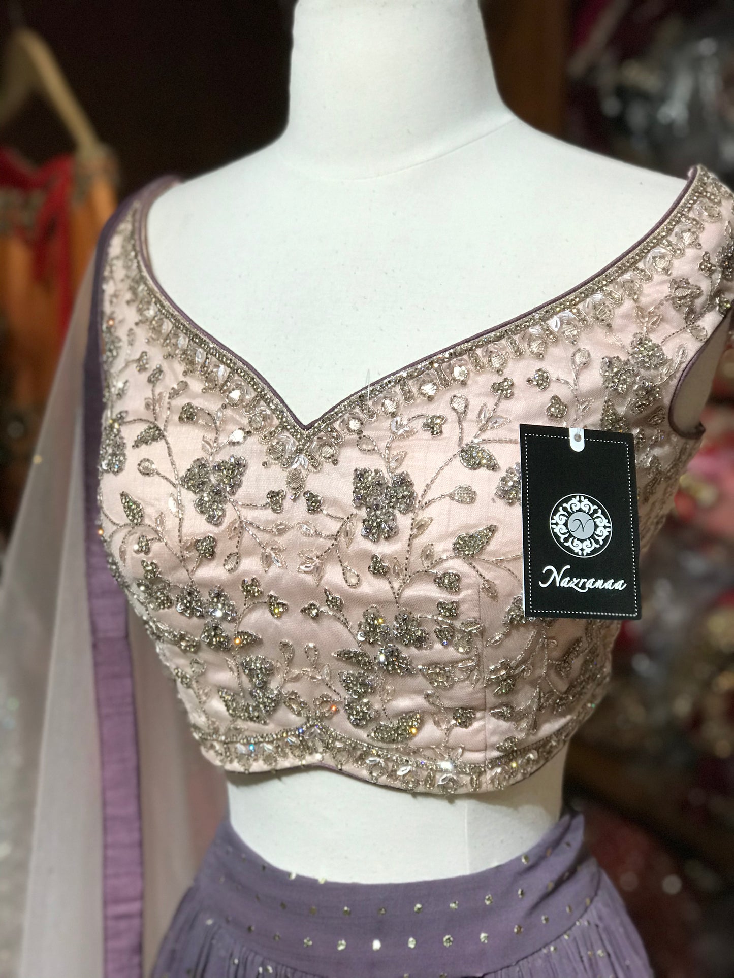 The Black Berry Lehenga-PW55