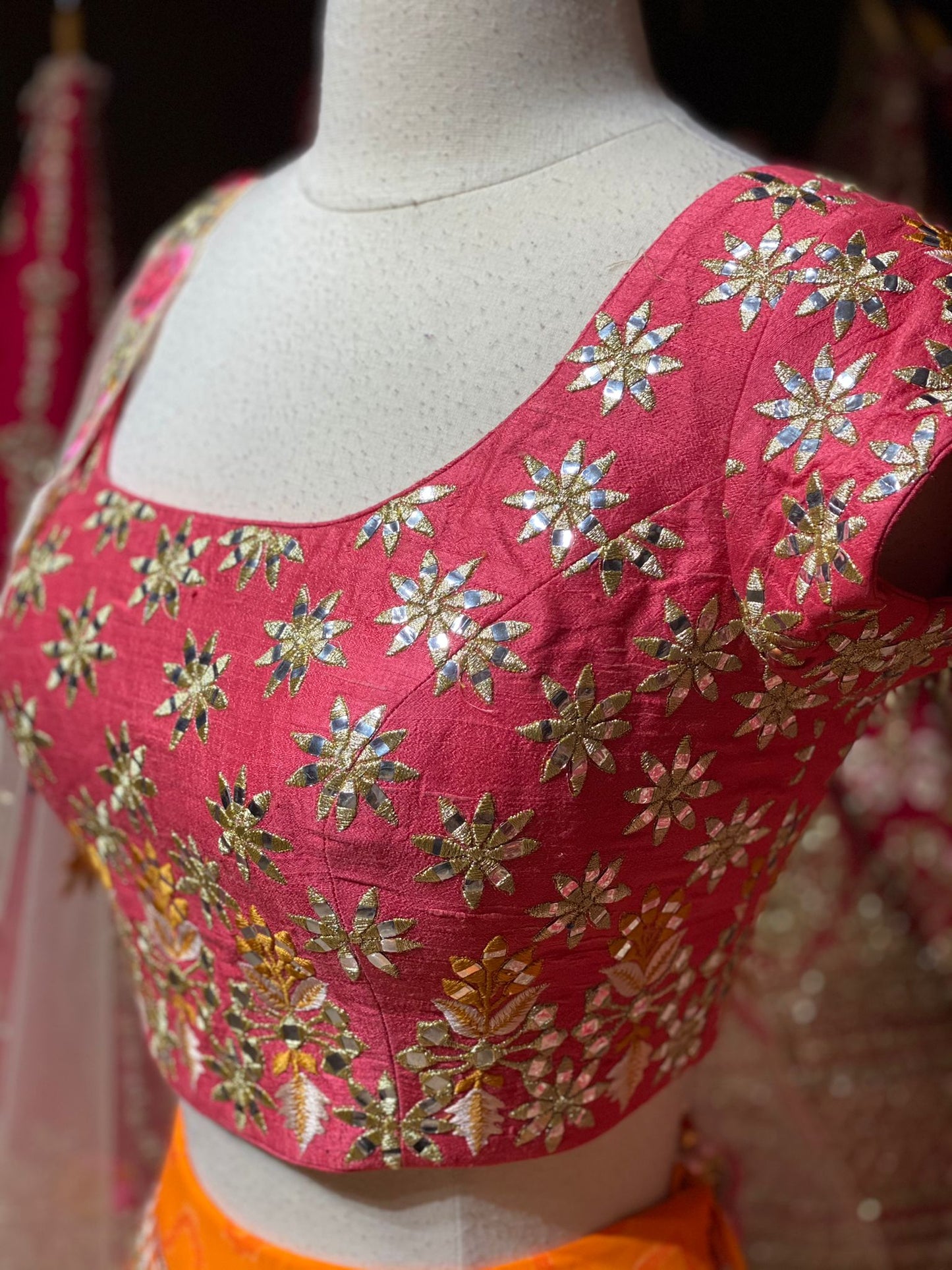 Tabby Print Orange Unmissable Rangaadi Party Wear Collection PWC-027