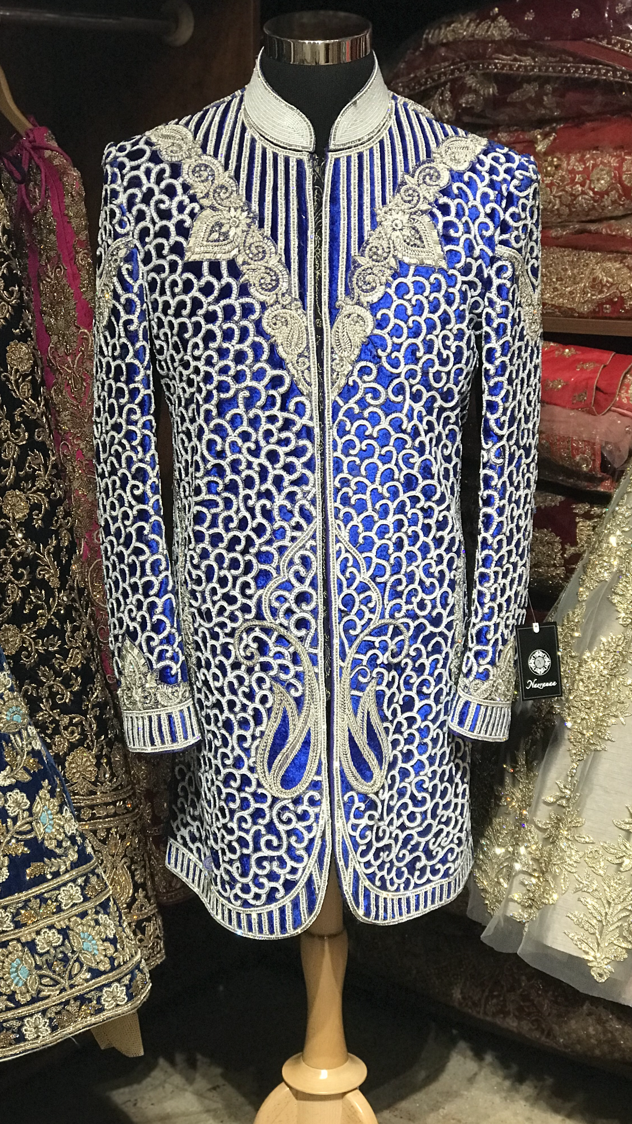 Royal Blue Maharajah Sherwani