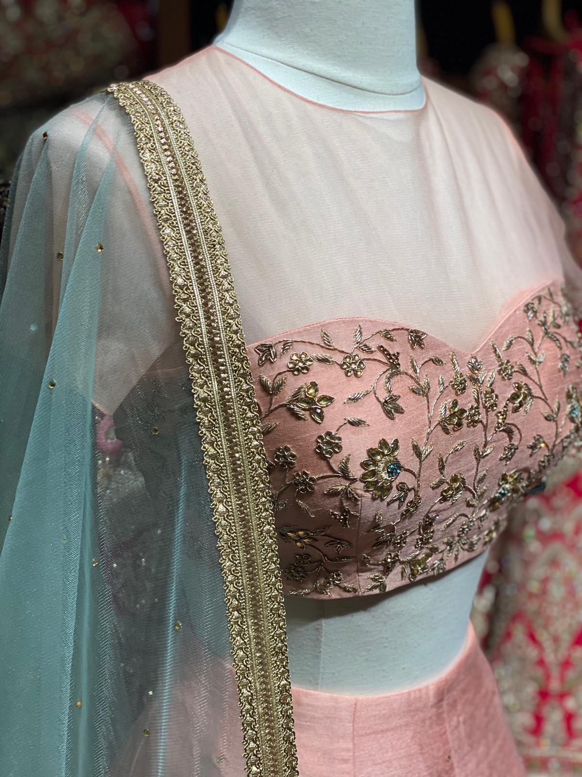 Petal Pink bridesmaids Lehenga BML-009