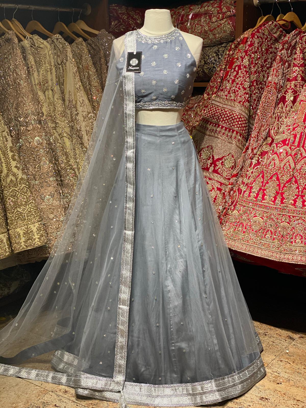 Dolphin Grey Bridesmaids Lehenga BML-007