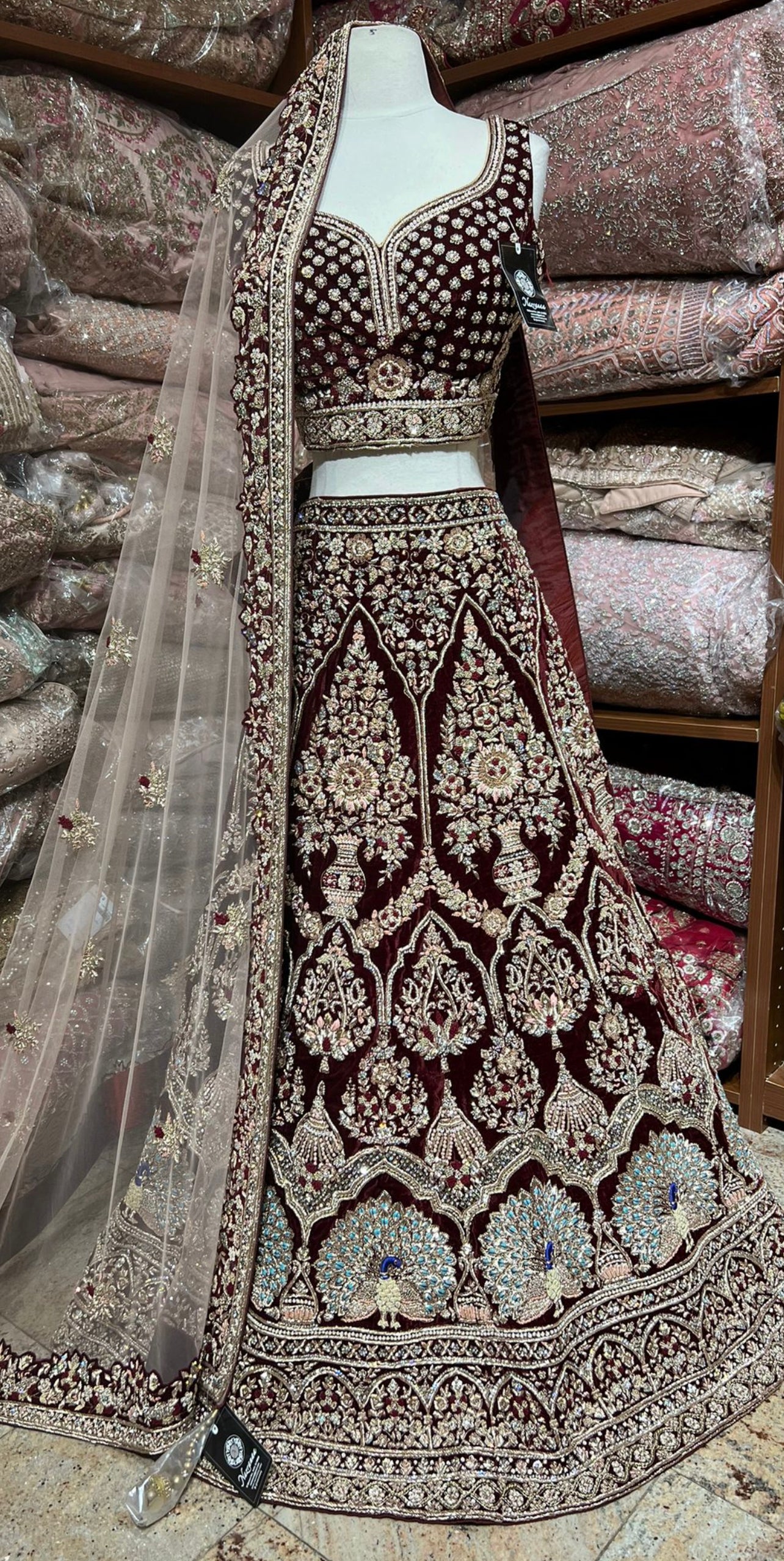 Rosewood Red Persian Bridal Collection -46